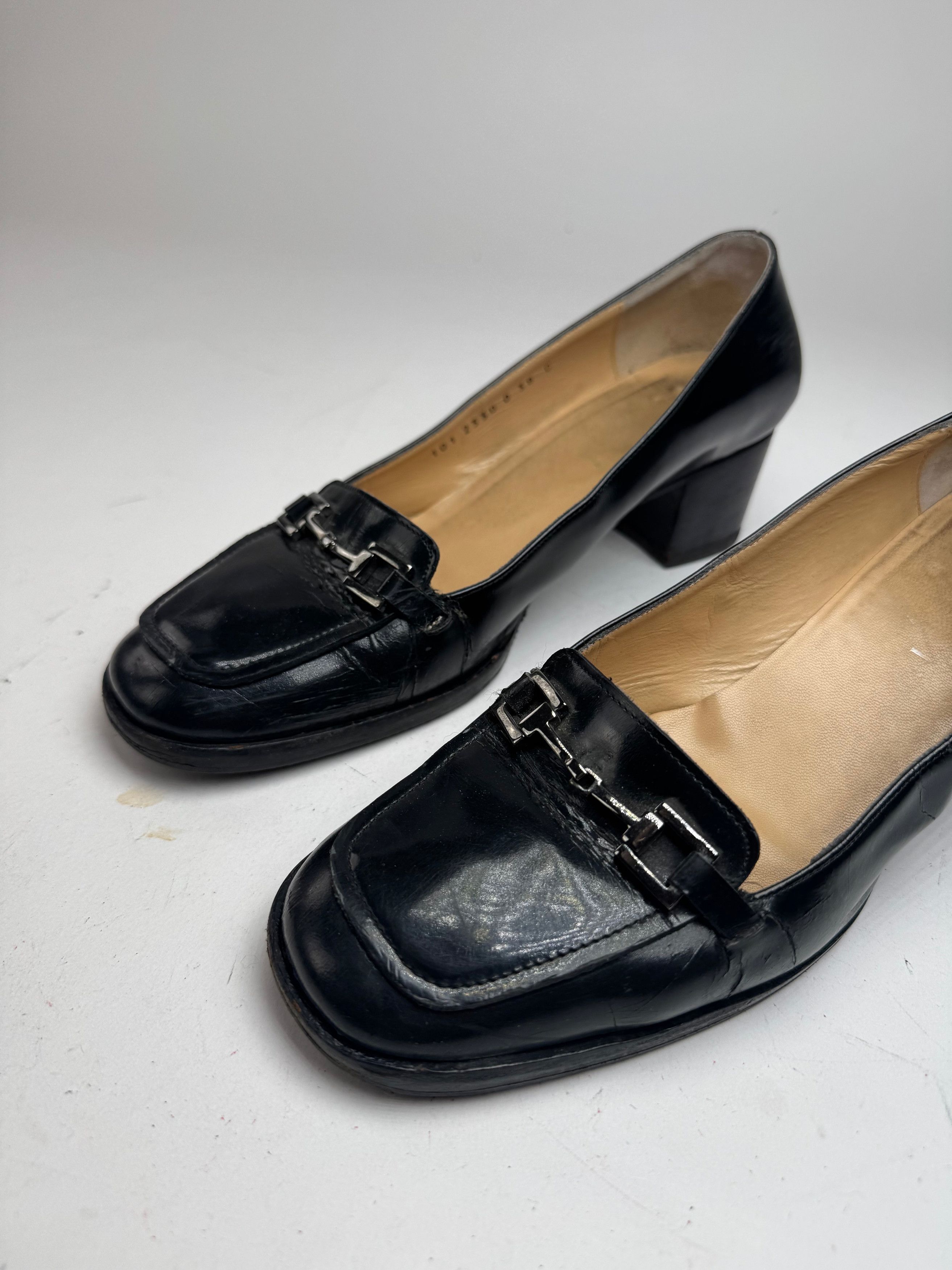 Gucci Vintage Patent Leather Pumps Black Size US 7 / IT 37 - 6 Thumbnail