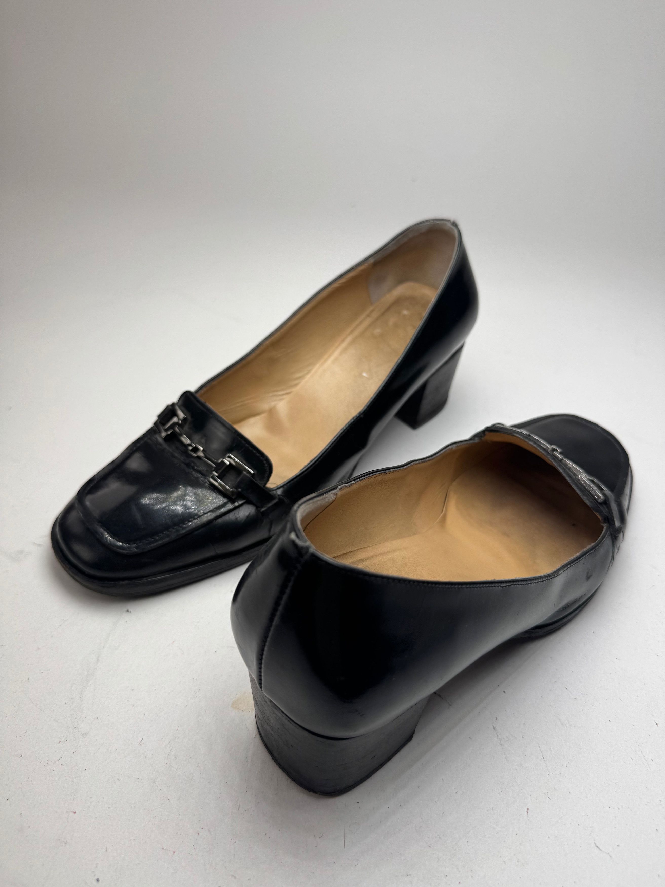 Gucci Vintage Patent Leather Pumps Black Size US 7 / IT 37 - 3 Thumbnail
