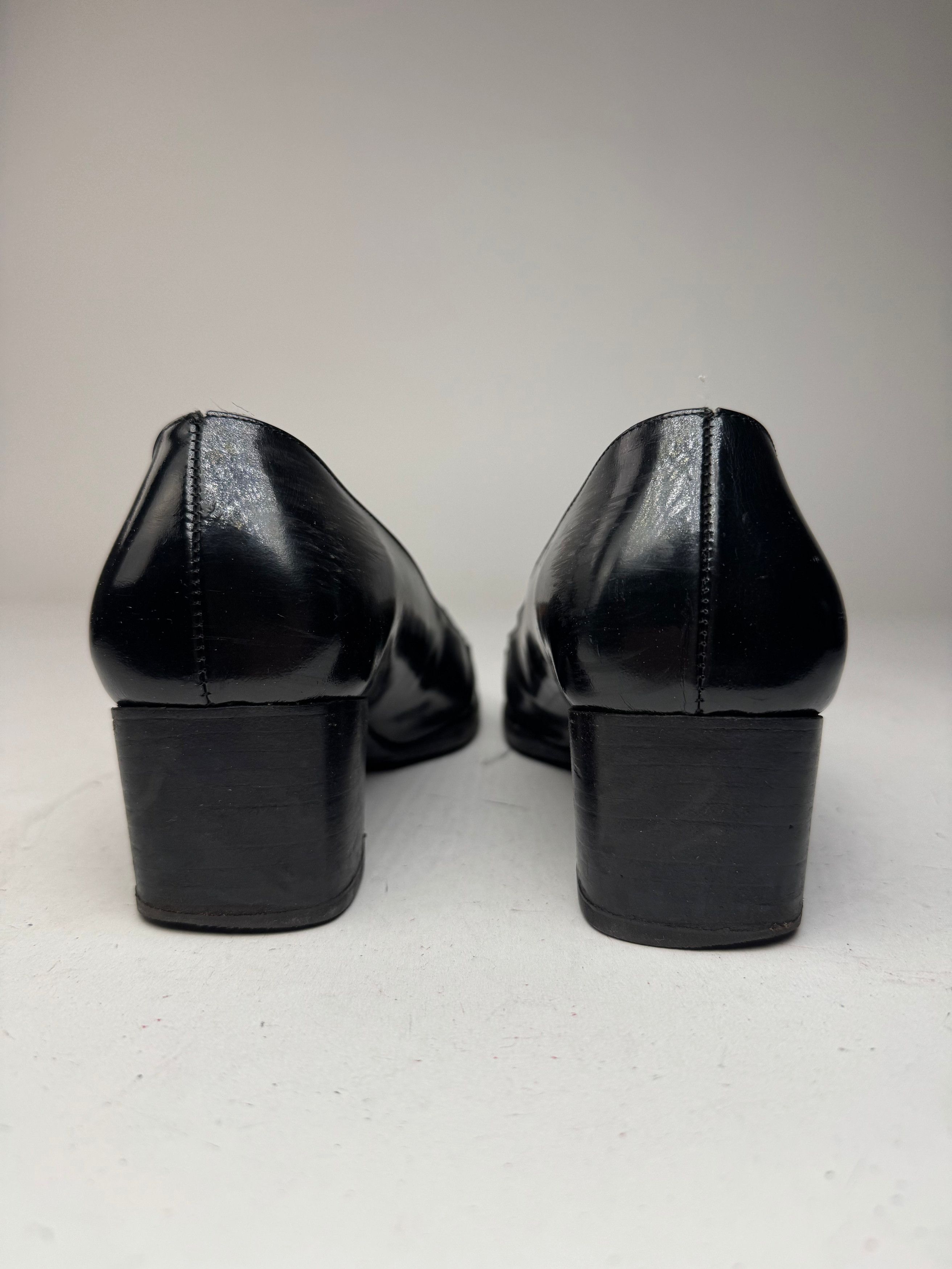 Gucci Vintage Patent Leather Pumps Black Size US 7 / IT 37 - 7 Thumbnail