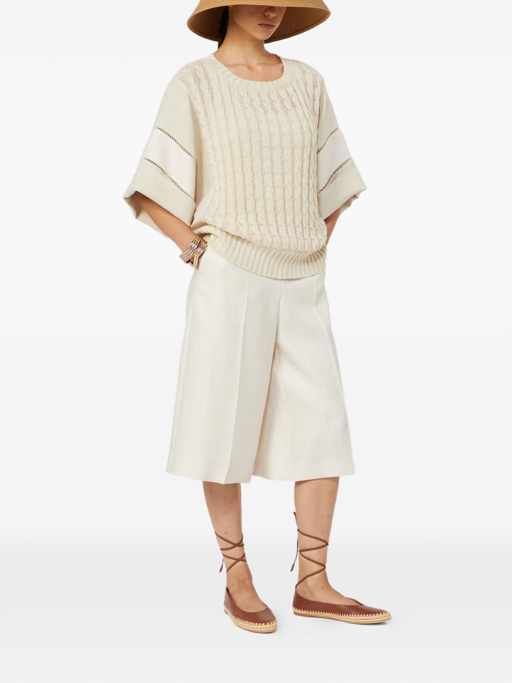 Max Mara LINEN TROUSERS Size 30" / US 8 / IT 44 - 2 Thumbnail