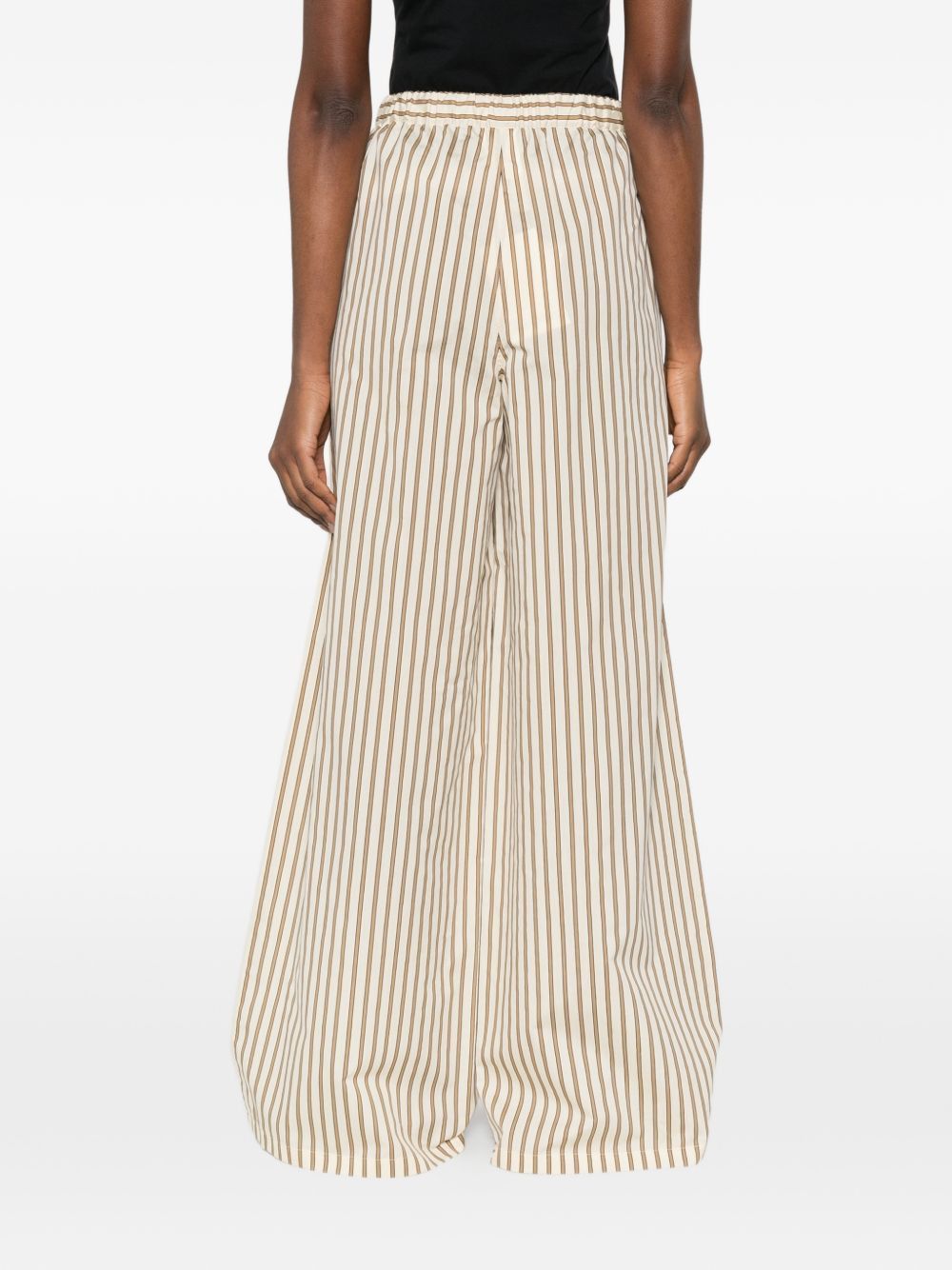 Max Mara STRIPED WIDE-LEG TROUSERS Size 28" / US 6 / IT 42 - 2 Thumbnail