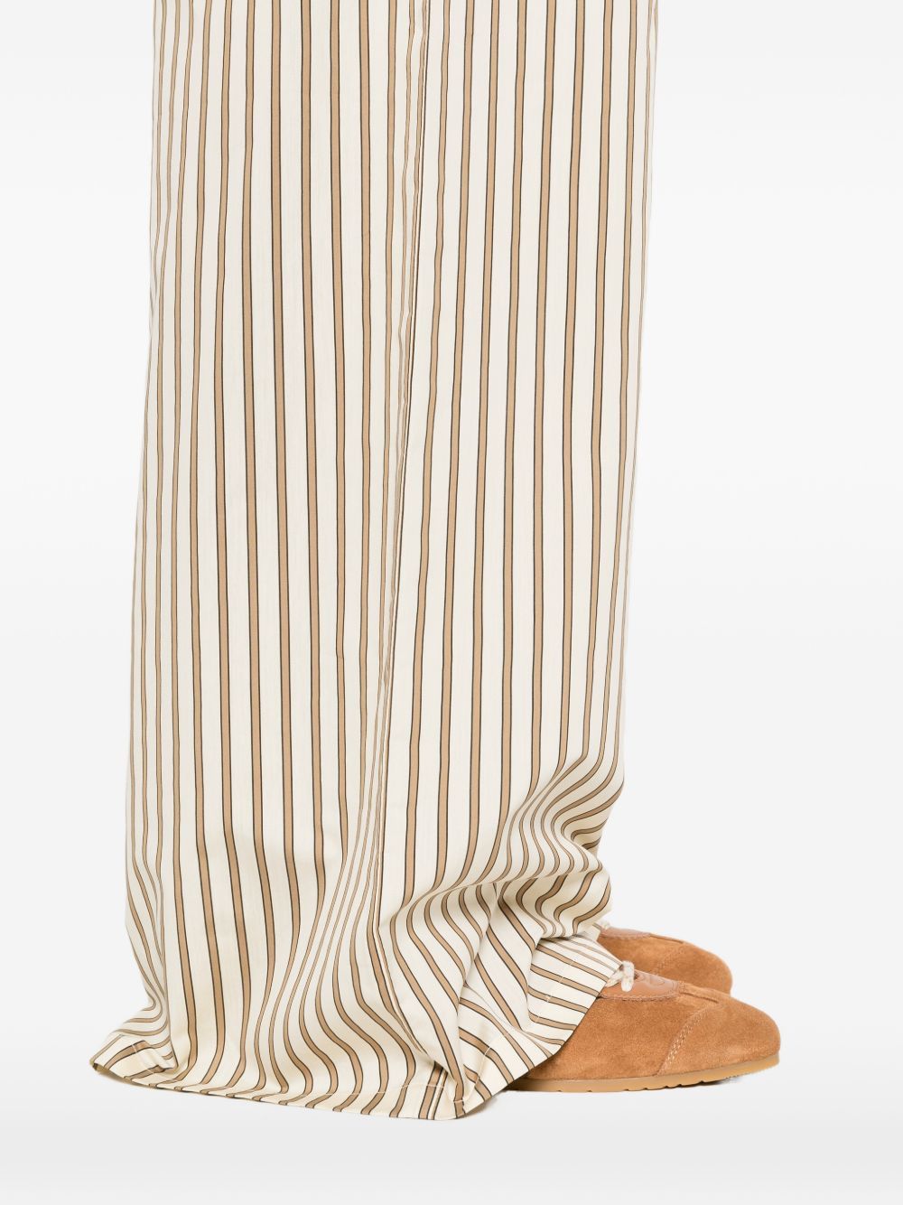 Max Mara STRIPED WIDE-LEG TROUSERS Size 28" / US 6 / IT 42 - 3 Thumbnail