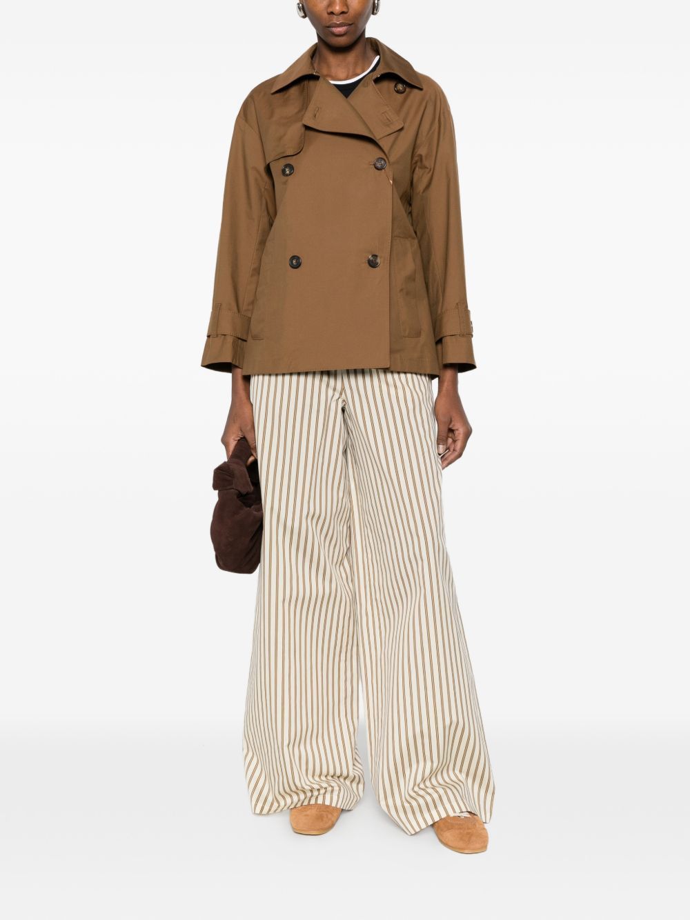 Max Mara STRIPED WIDE-LEG TROUSERS Size 30" / US 8 / IT 44 - 5 Thumbnail