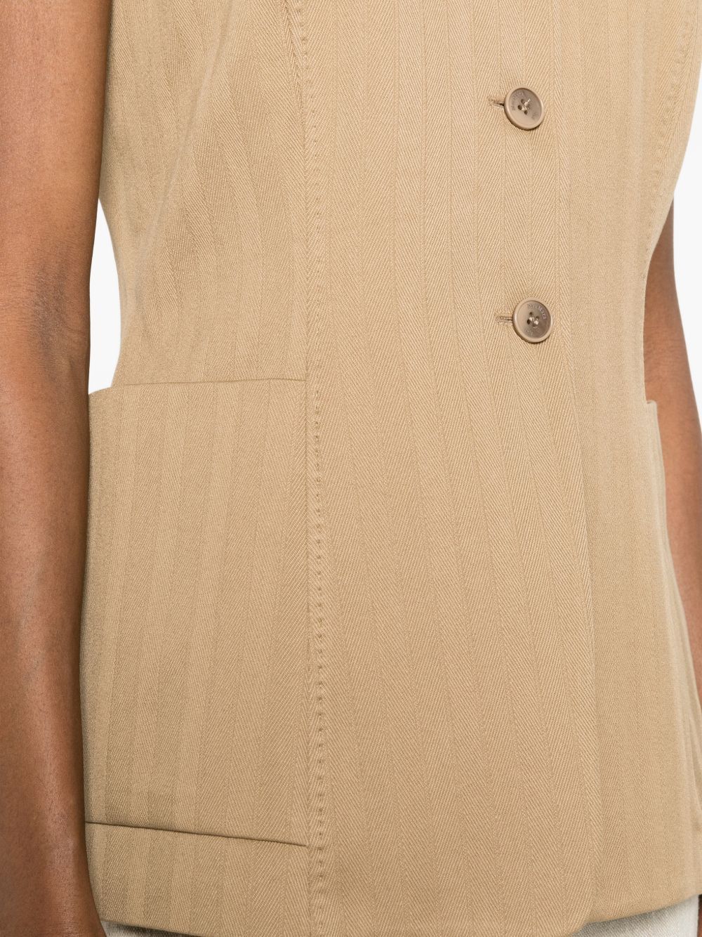 Max Mara COTTON VEST Size XS / US 0-2 / IT 36-38 - 5 Thumbnail