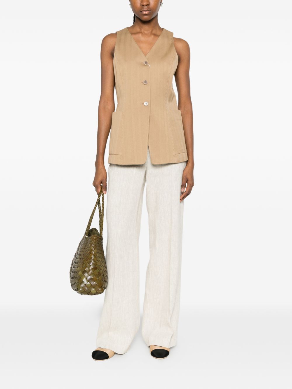 Max Mara COTTON VEST Size S / US 4 / IT 40 - 2 Thumbnail