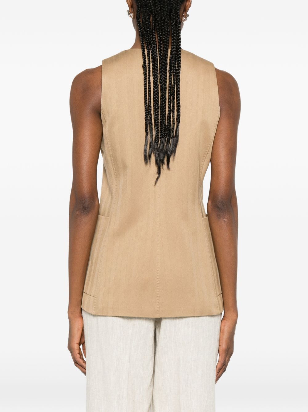 Max Mara COTTON VEST Size M / US 6-8 / IT 42-44 - 3 Thumbnail