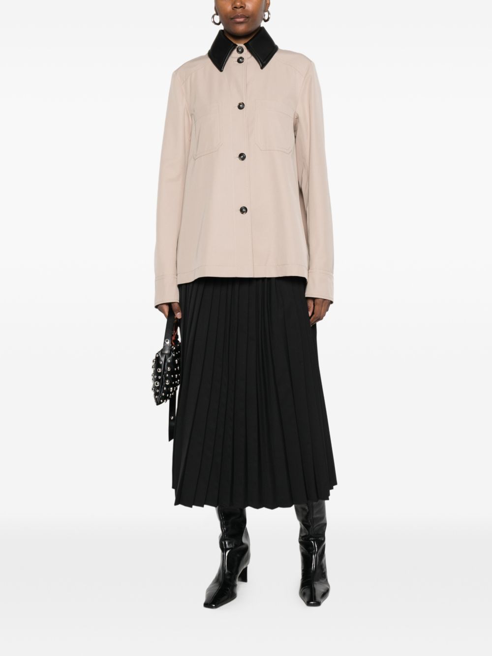 Sportmax COTTON BLEND TRENCH COAT Size XS / US 0-2 / IT 36-38 - 4 Thumbnail