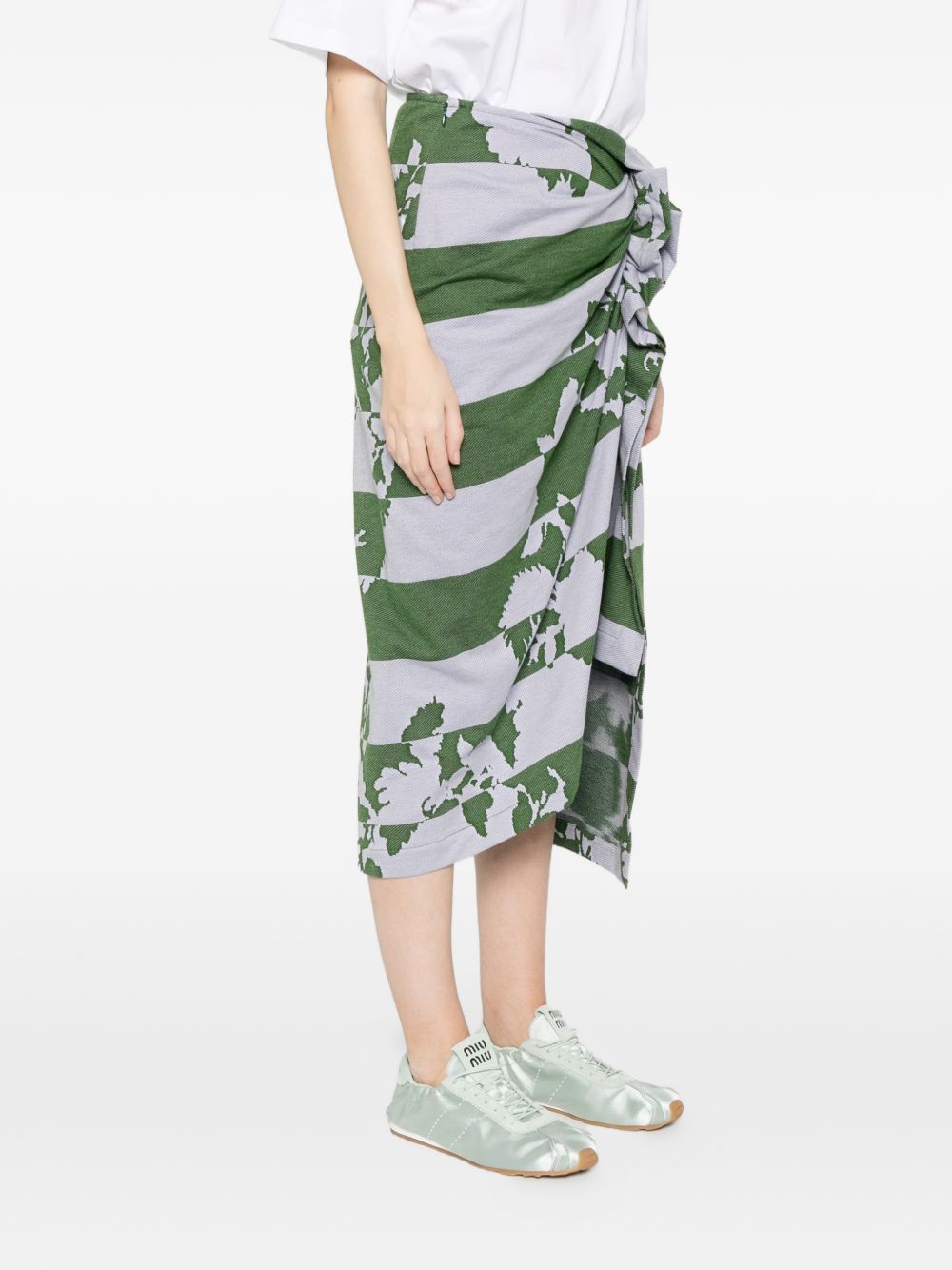 Dries Van Noten HUNAM COTTON SKIRT Size 26" / US 2 / IT 38 - 3 Thumbnail