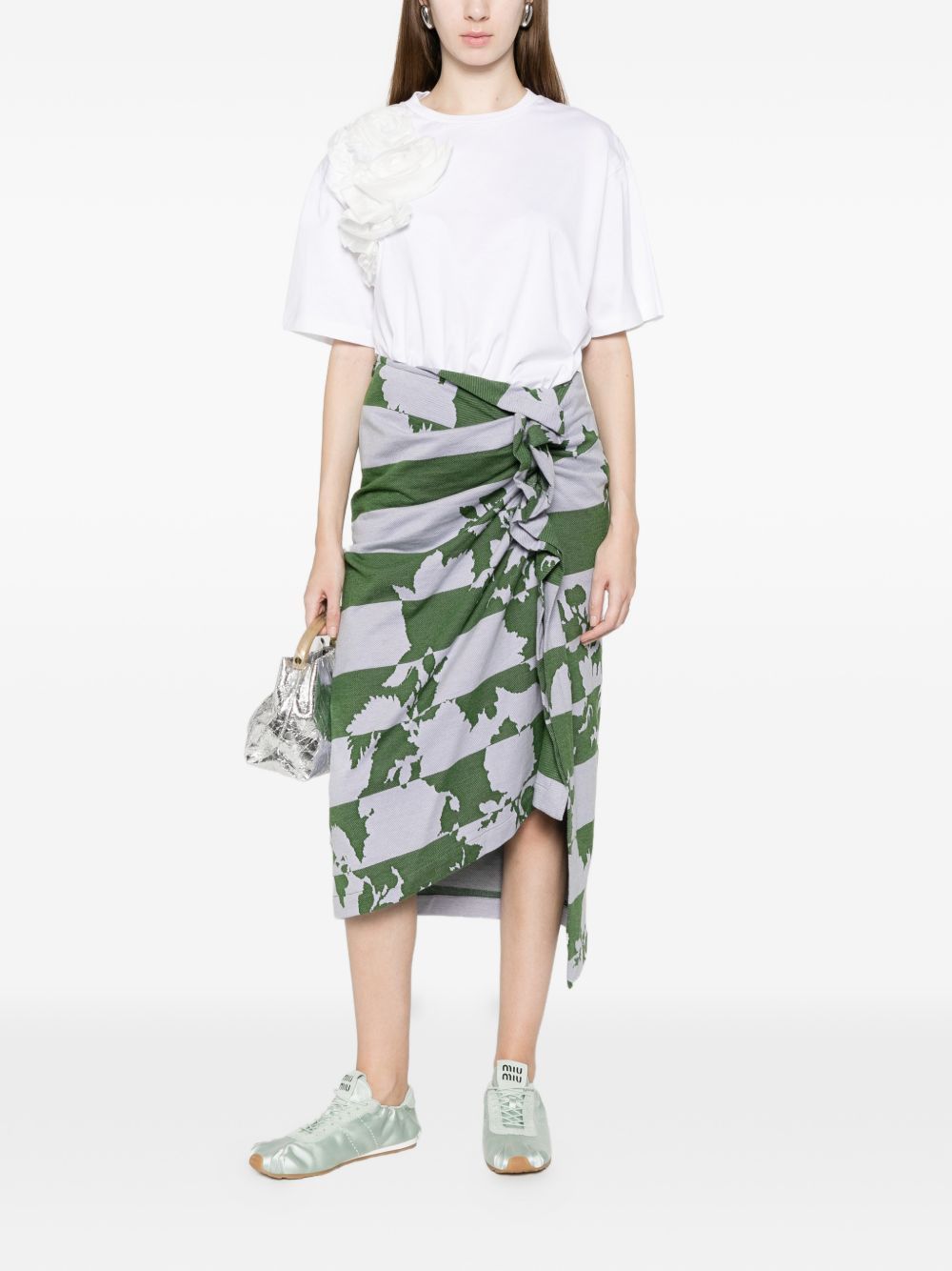 Dries Van Noten HUNAM COTTON SKIRT Size 26" / US 2 / IT 38 - 4 Thumbnail