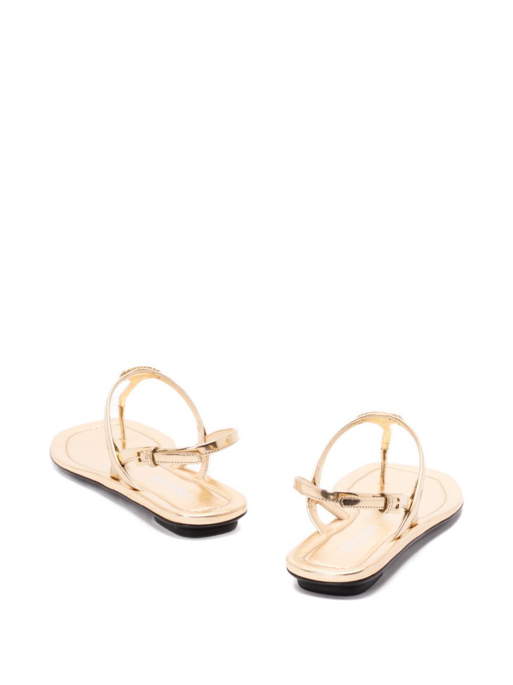 Prada LEATHER THONG SANDALS Size US 7 / IT 37 - 2 Thumbnail