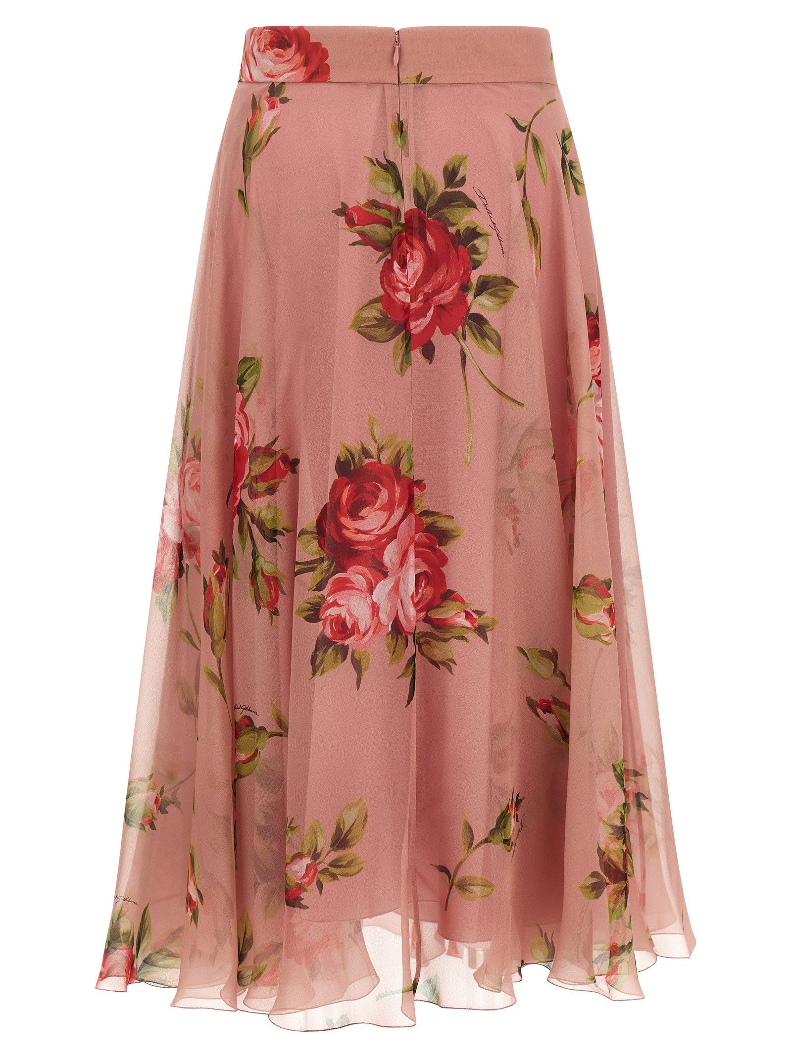 Dolce & Gabbana 'Bouquet Rose' Skirt Size 26" / US 2 / IT 38 - 2 Thumbnail