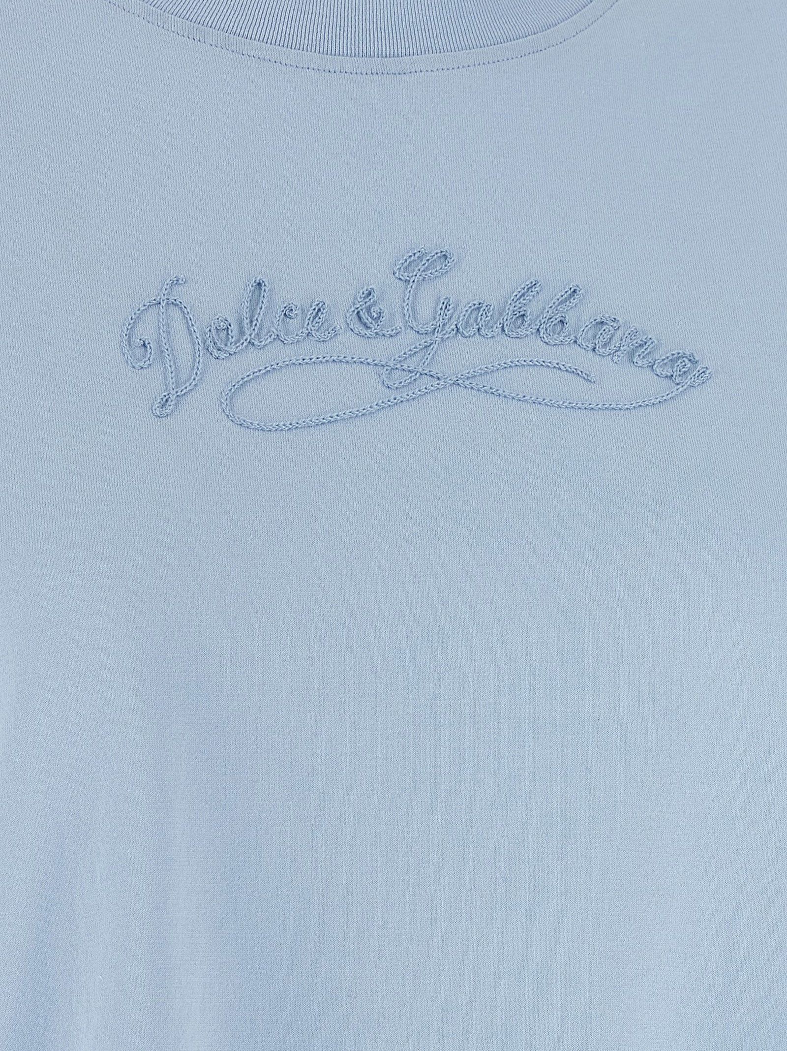 Dolce & Gabbana Chain Embroidery T-Shirt Size M / US 6-8 / IT 42-44 - 4 Thumbnail