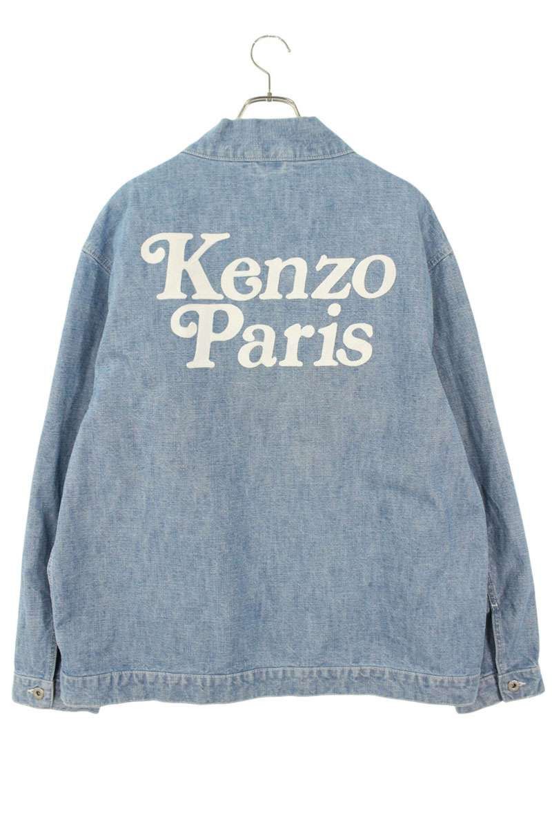 Kenzo Kenzo Logo Embroidered Denim Jacket Blue Size XL Size US XL / EU 56 / 4 - 2 Thumbnail