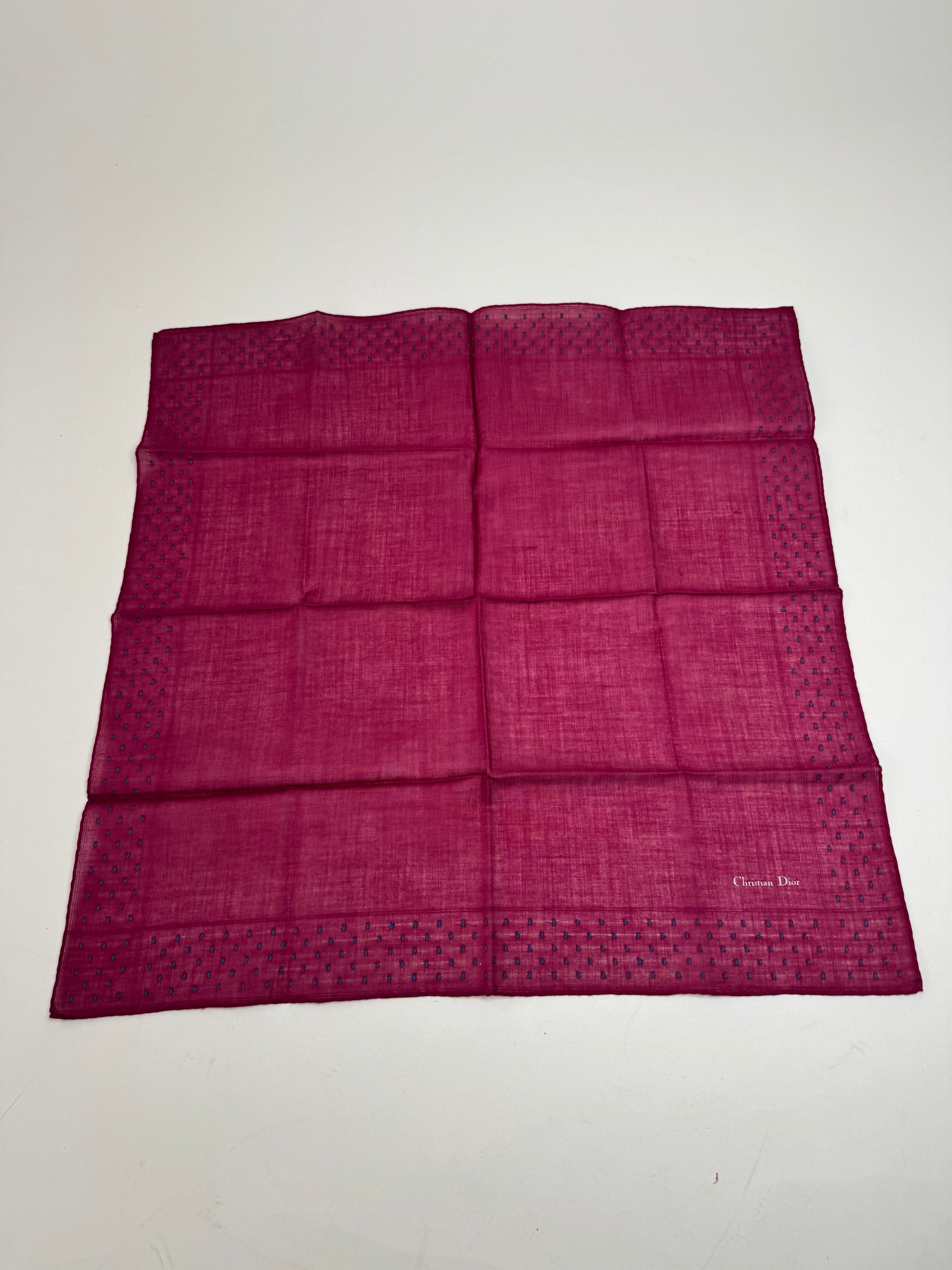 Dior Vintage Scarf Purple Size ONE SIZE - 5 Thumbnail