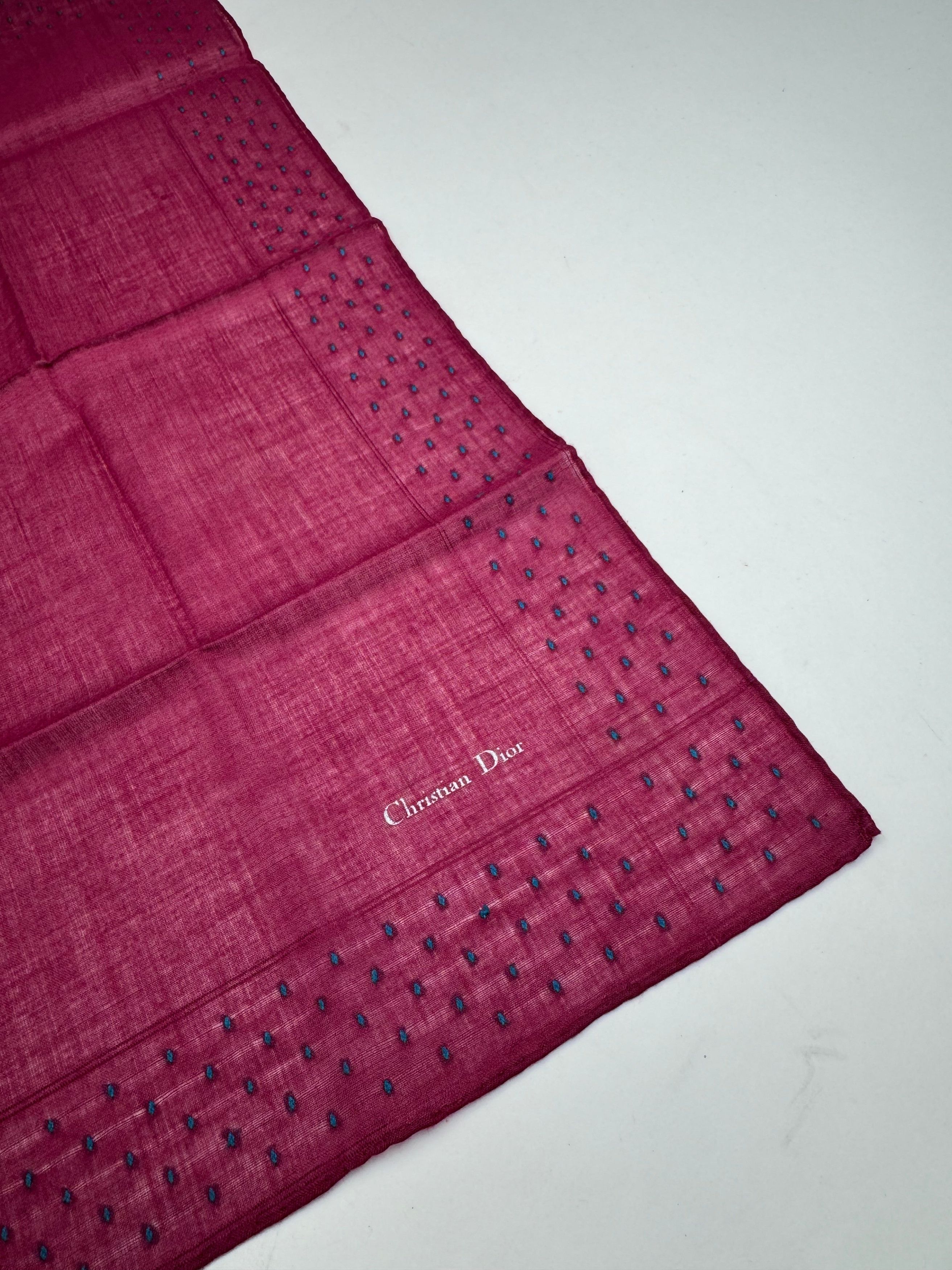 Dior Vintage Scarf Purple Size ONE SIZE - 2 Thumbnail