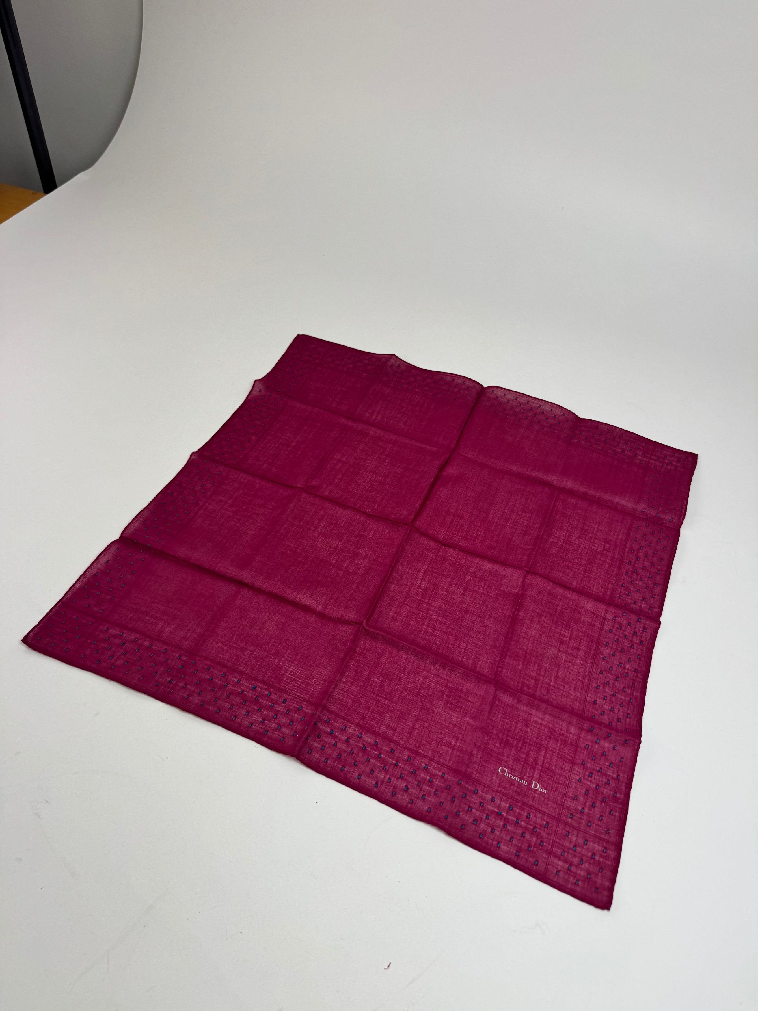 Dior Vintage Scarf Purple Size ONE SIZE - 4 Thumbnail