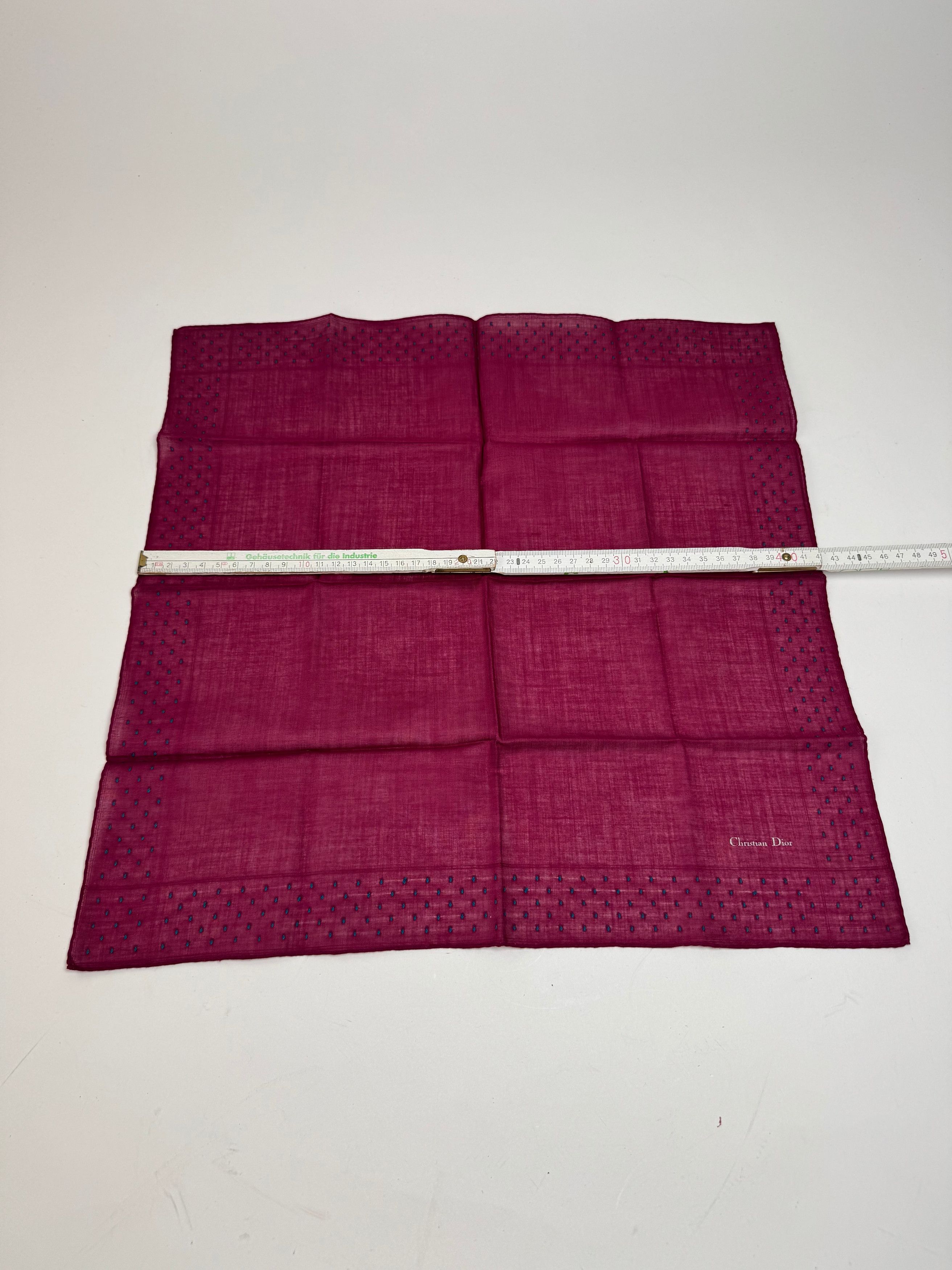 Dior Vintage Scarf Purple Size ONE SIZE - 7 Thumbnail