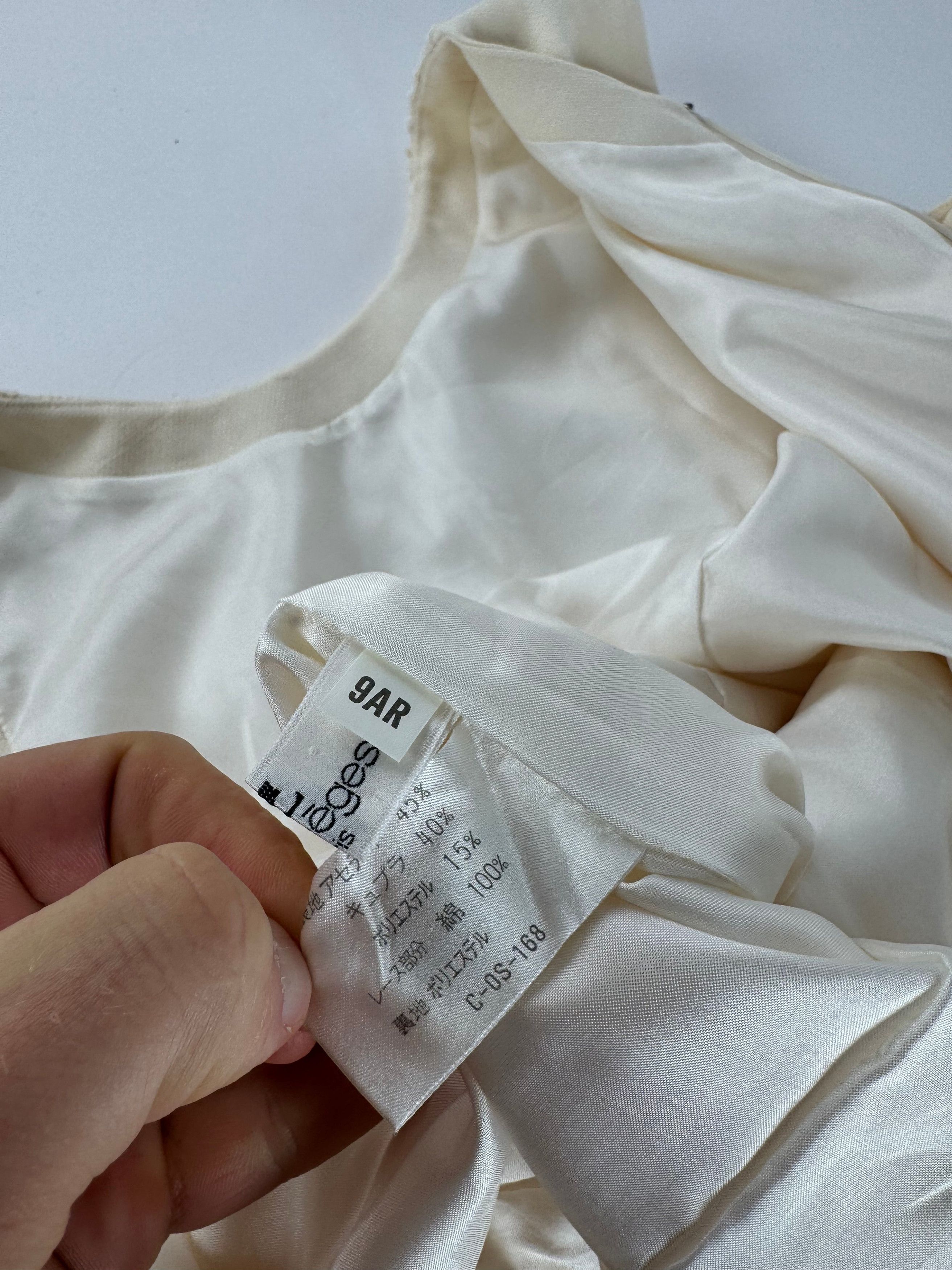 Courreges Vintage Linen Dress Shite 38/M Size M / US 6-8 / IT 42-44 - 10 Thumbnail