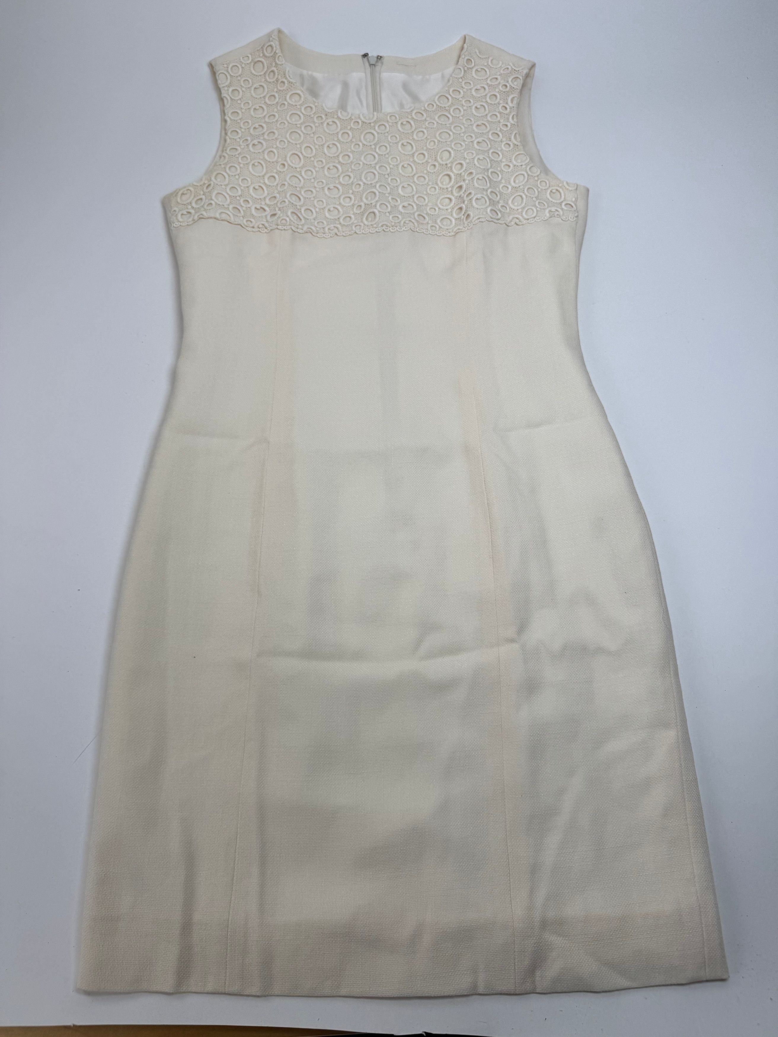 Courreges Vintage Linen Dress Shite 38/M Size M / US 6-8 / IT 42-44 - 3 Thumbnail