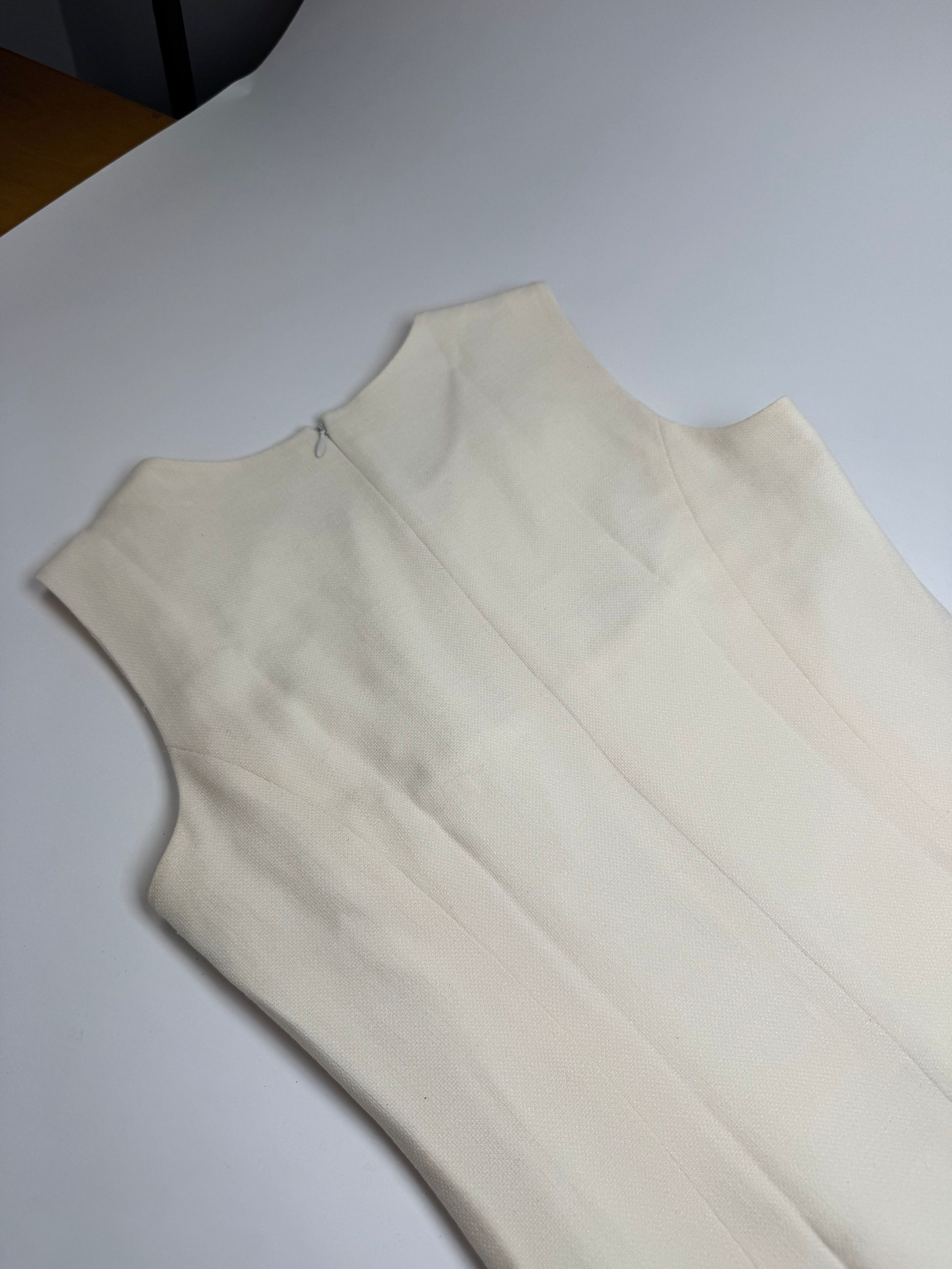 Courreges Vintage Linen Dress Shite 38/M Size M / US 6-8 / IT 42-44 - 7 Thumbnail