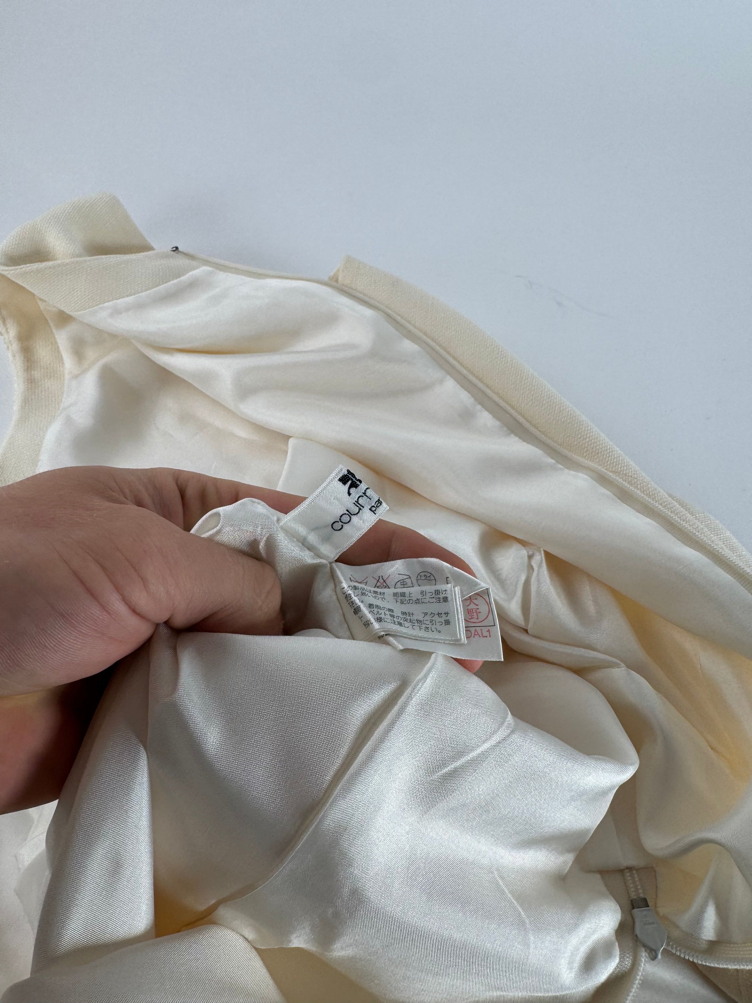 Courreges Vintage Linen Dress Shite 38/M Size M / US 6-8 / IT 42-44 - 9 Thumbnail