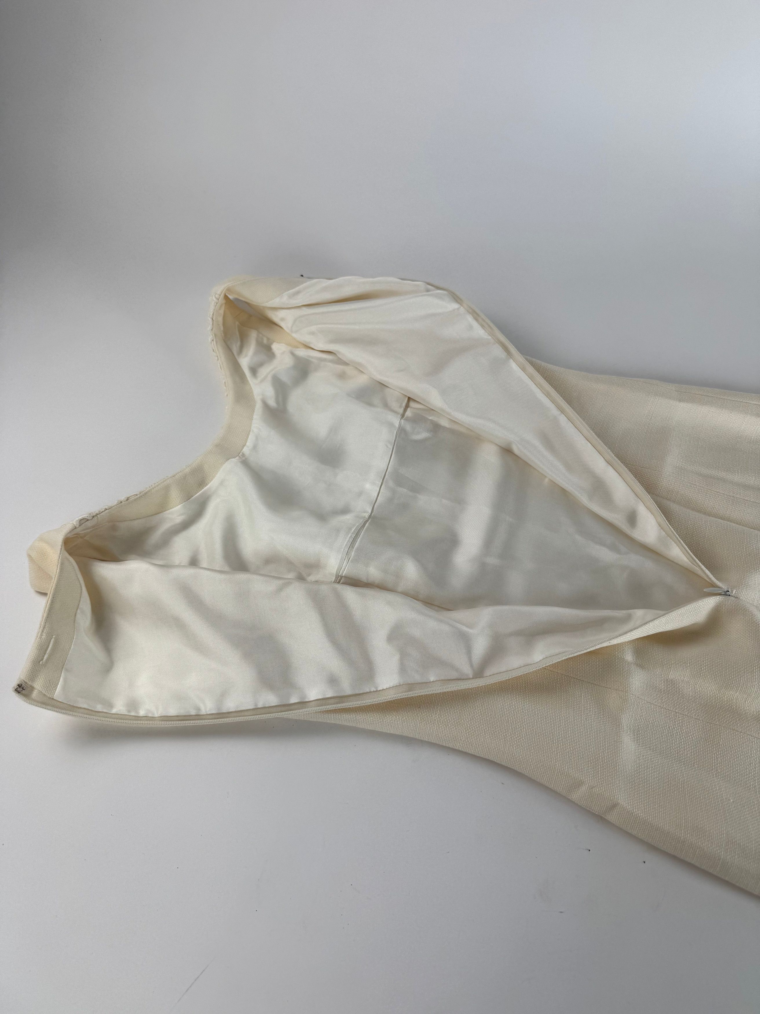 Courreges Vintage Linen Dress Shite 38/M Size M / US 6-8 / IT 42-44 - 8 Thumbnail