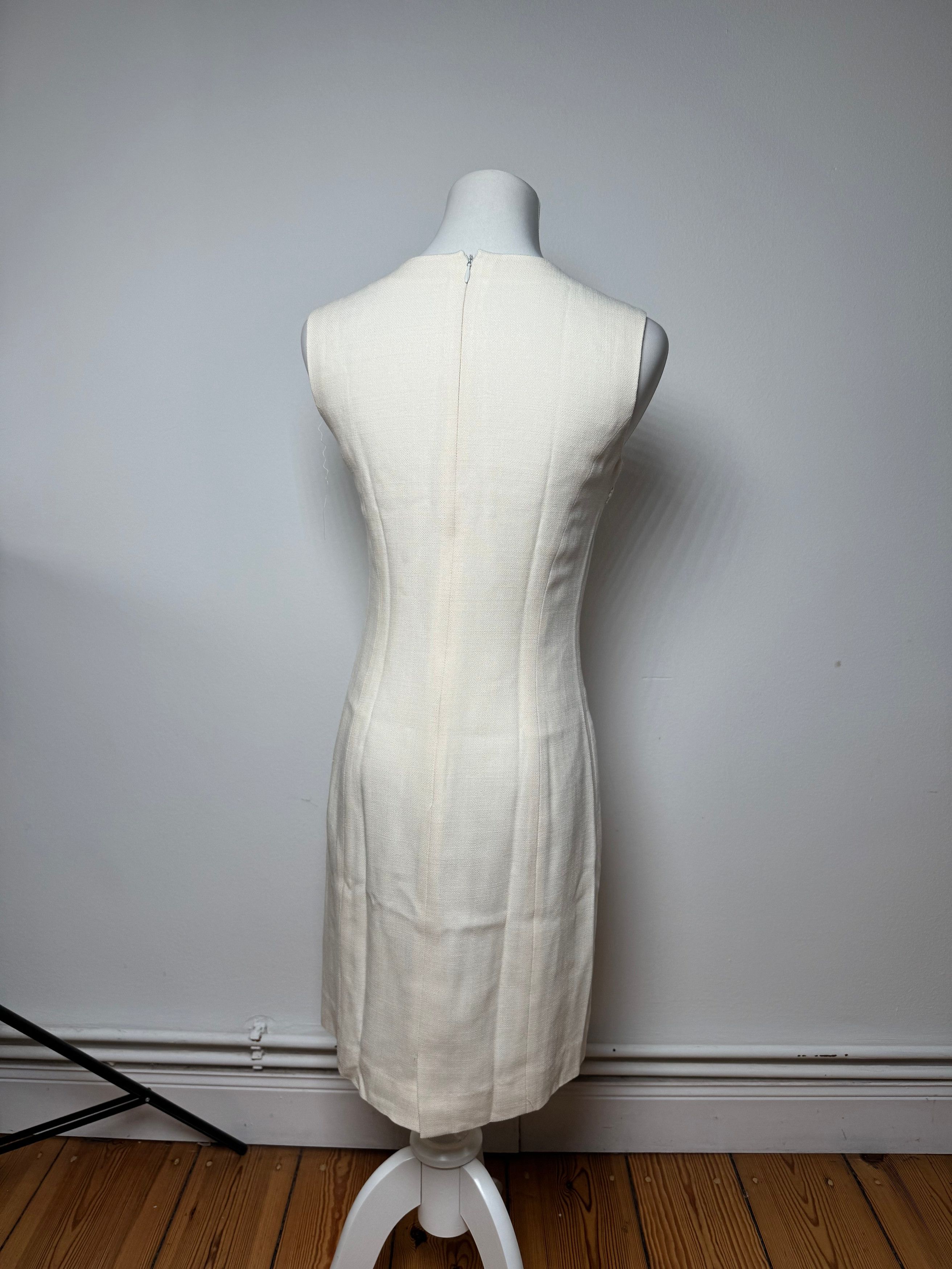 Courreges Vintage Linen Dress Shite 38/M Size M / US 6-8 / IT 42-44 - 4 Thumbnail
