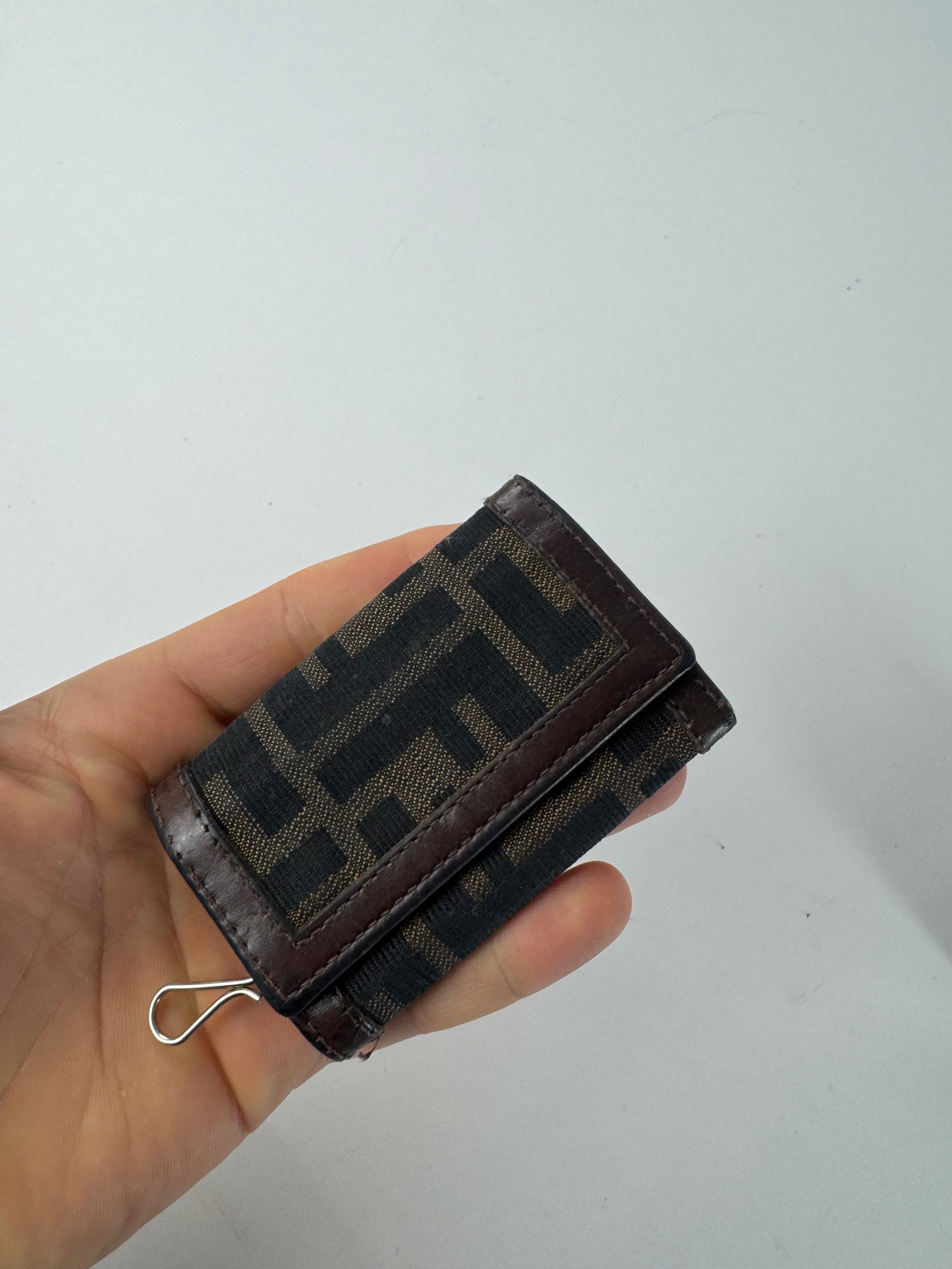 Fendi Vintage Monogram Key Holder Card Holder Brown Size ONE SIZE - 5 Thumbnail