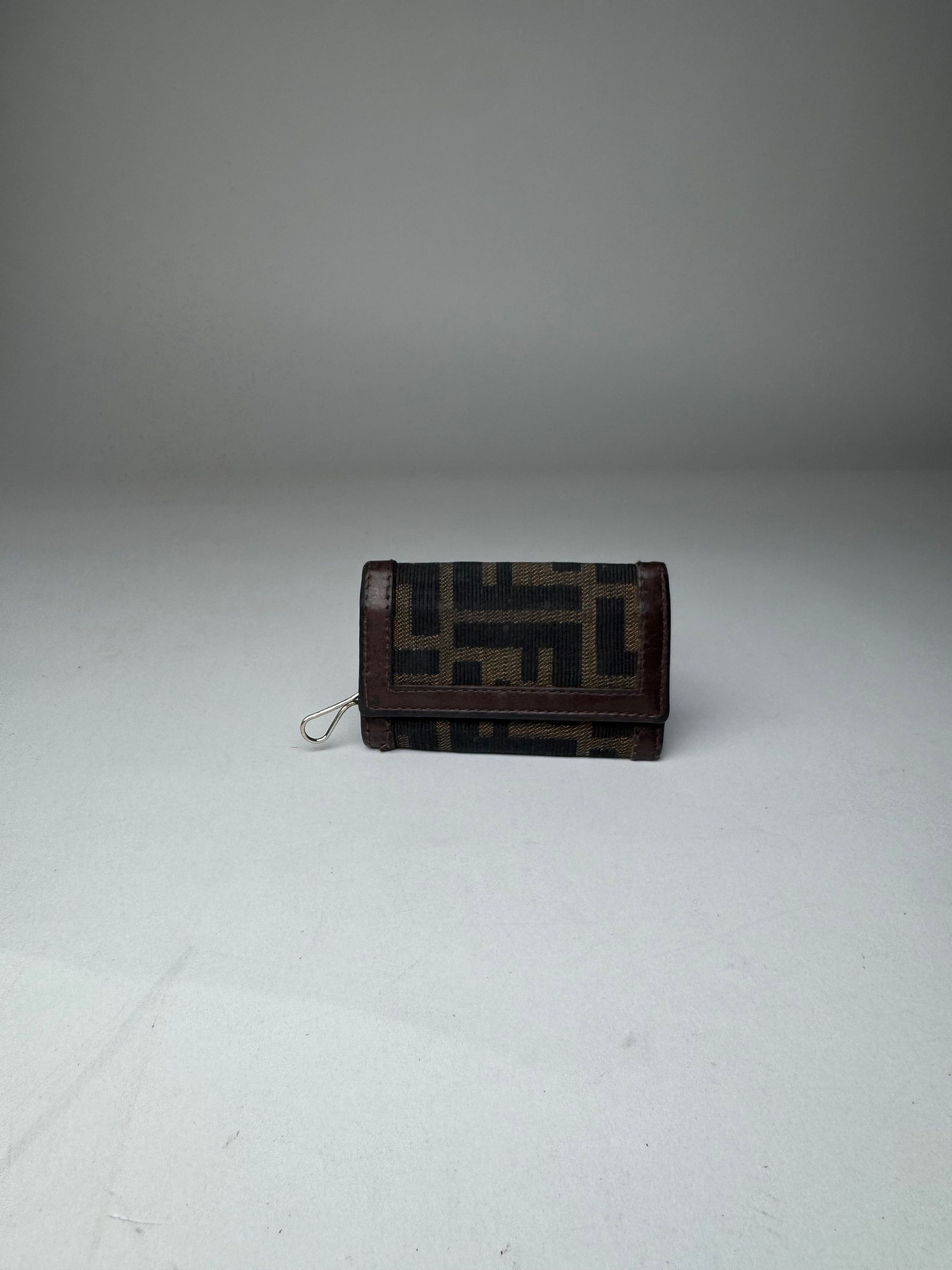 Fendi Vintage Monogram Key Holder Card Holder Brown Size ONE SIZE - 2 Thumbnail