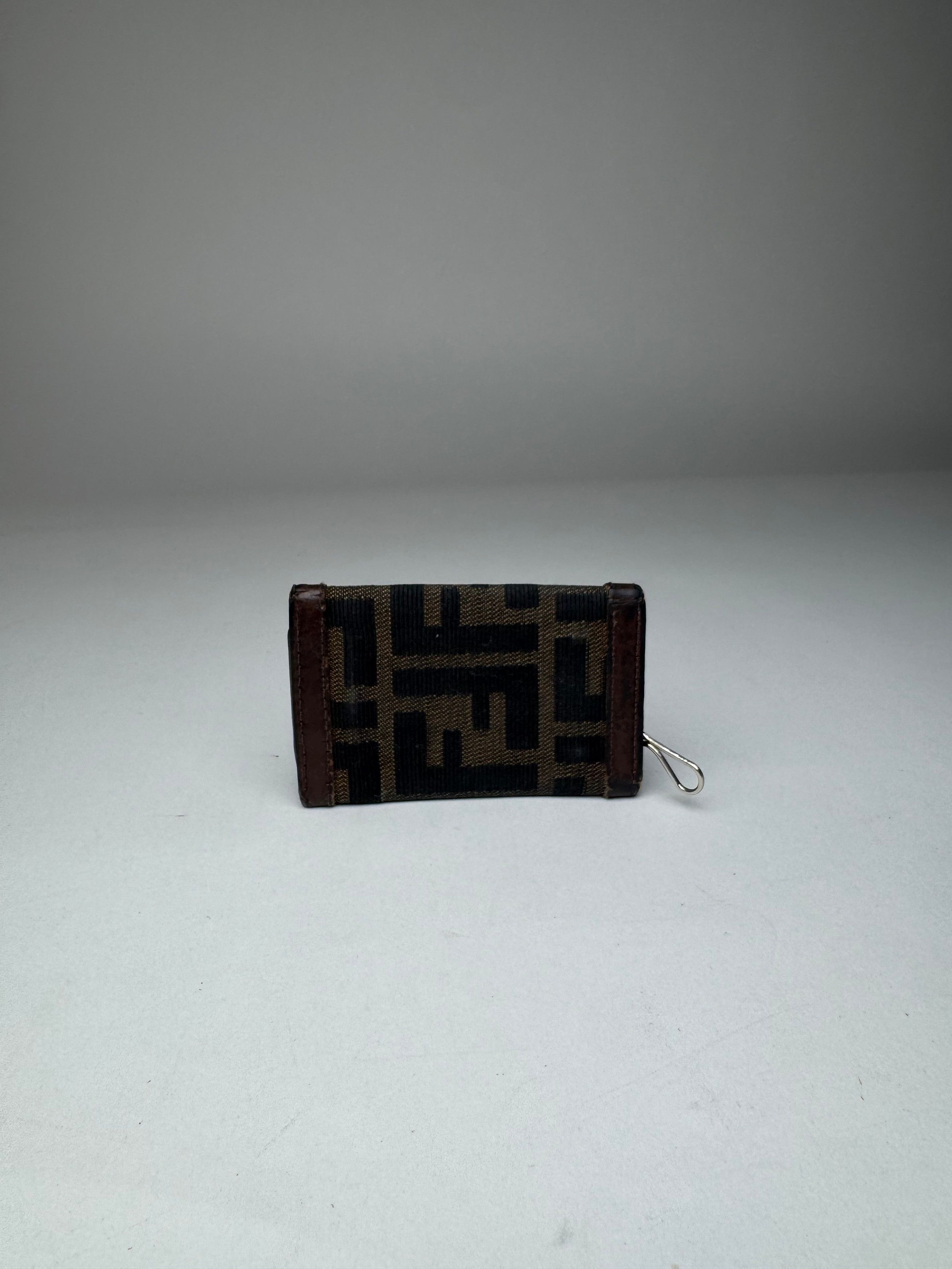 Fendi Vintage Monogram Key Holder Card Holder Brown Size ONE SIZE - 3 Thumbnail