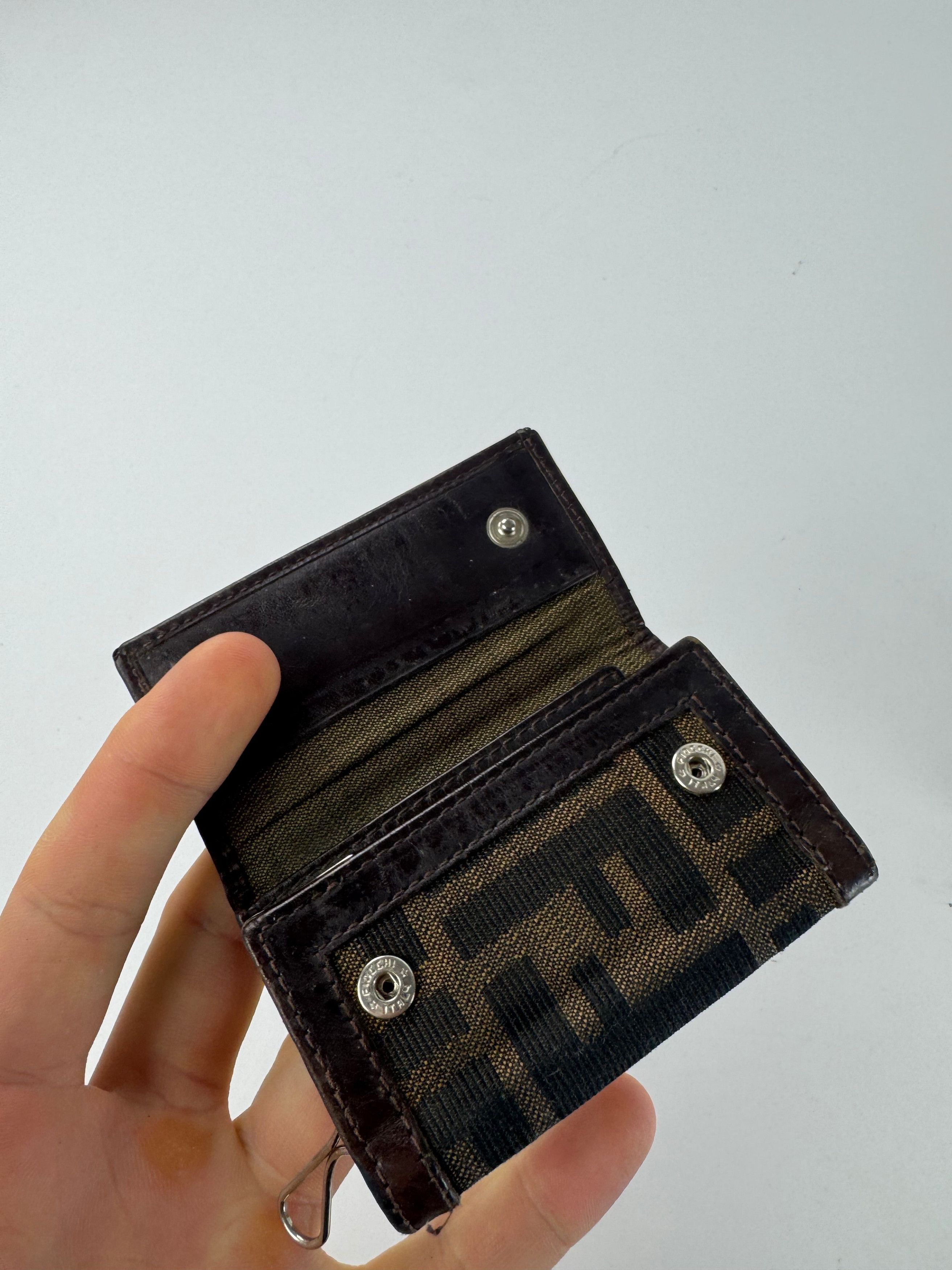 Fendi Vintage Monogram Key Holder Card Holder Brown Size ONE SIZE - 6 Thumbnail