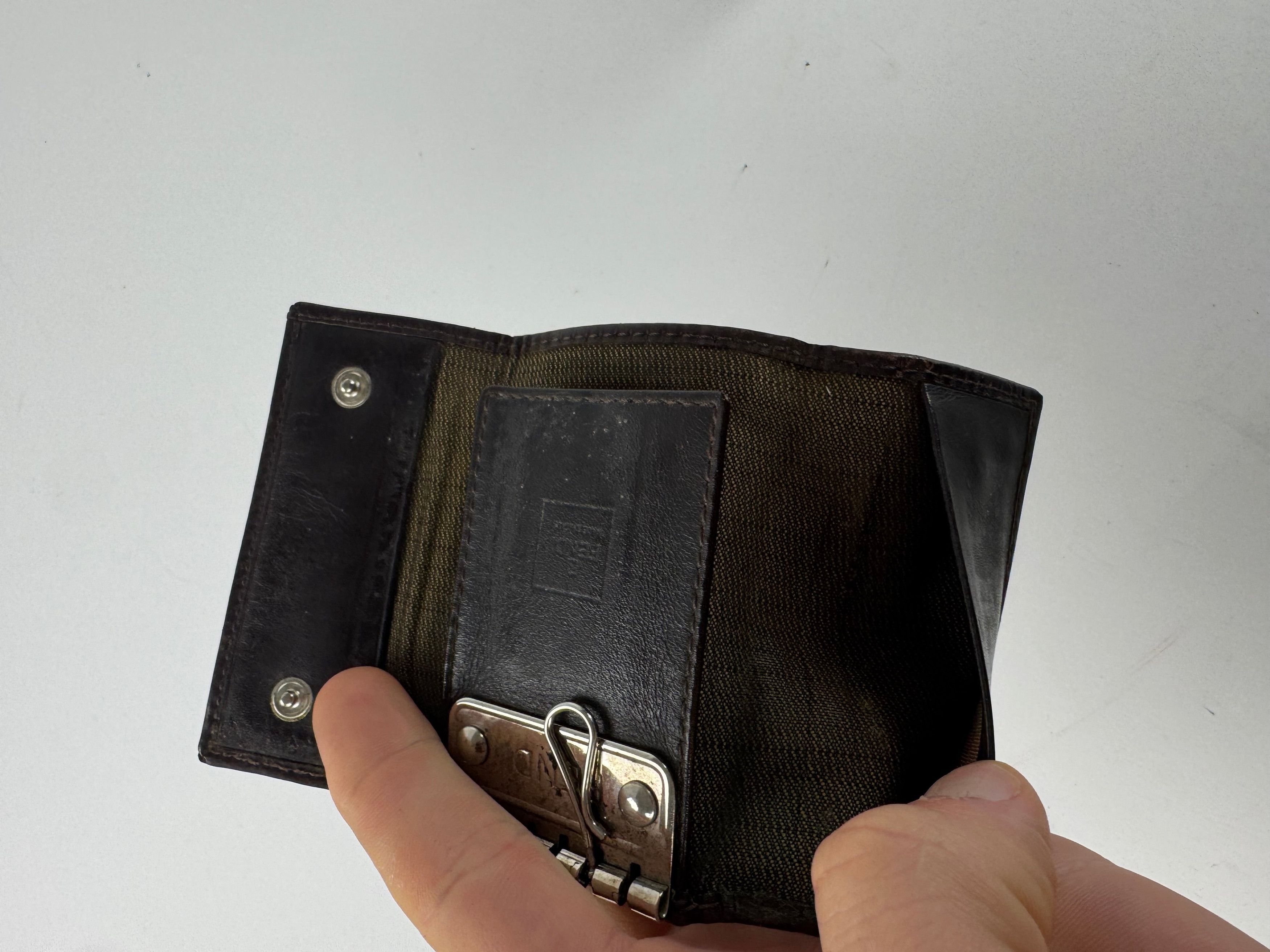 Fendi Vintage Monogram Key Holder Card Holder Brown Size ONE SIZE - 8 Thumbnail
