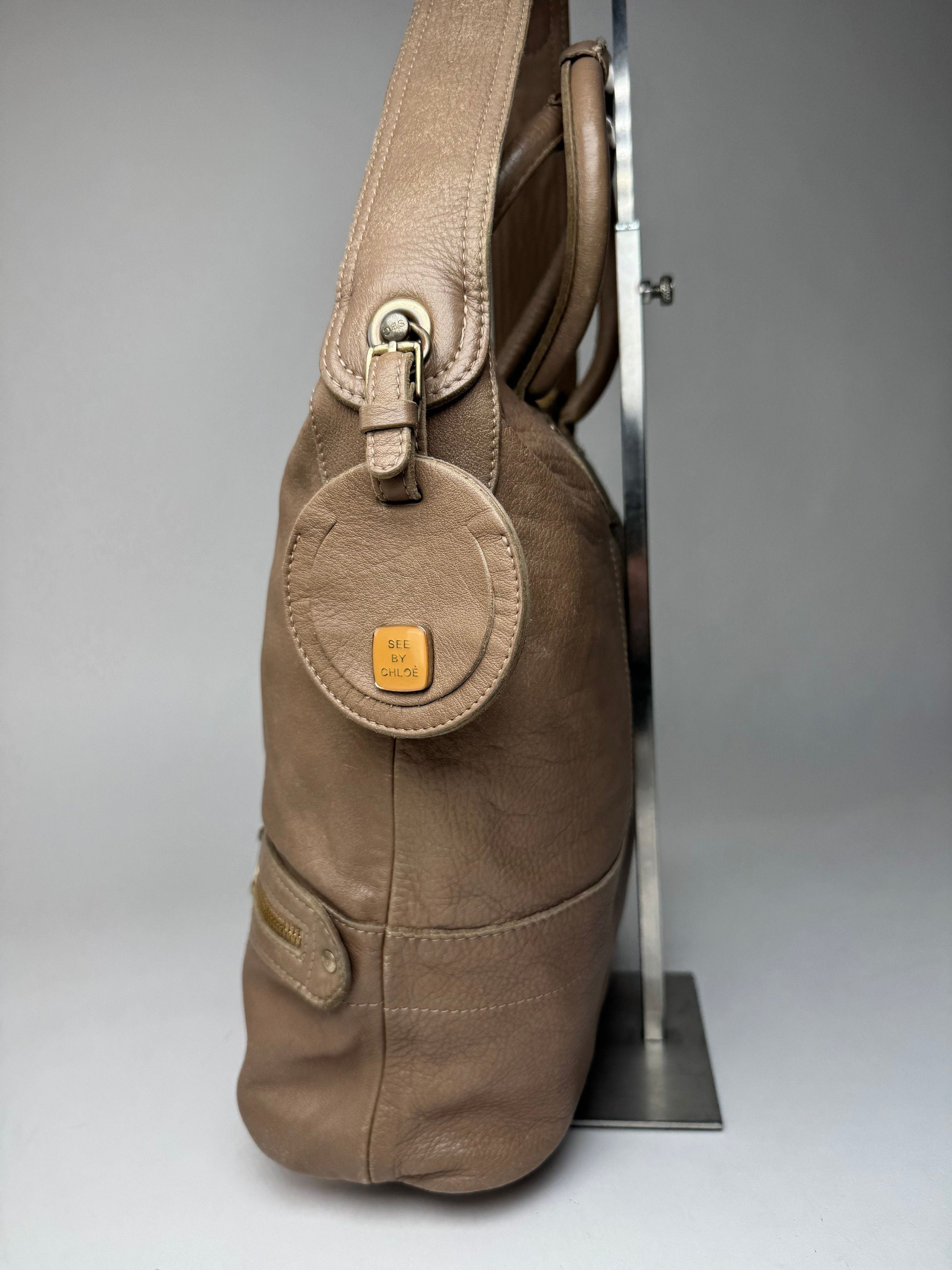 Chloe Vintage Leather 2Way Handbag Brown Size ONE SIZE - 4 Thumbnail