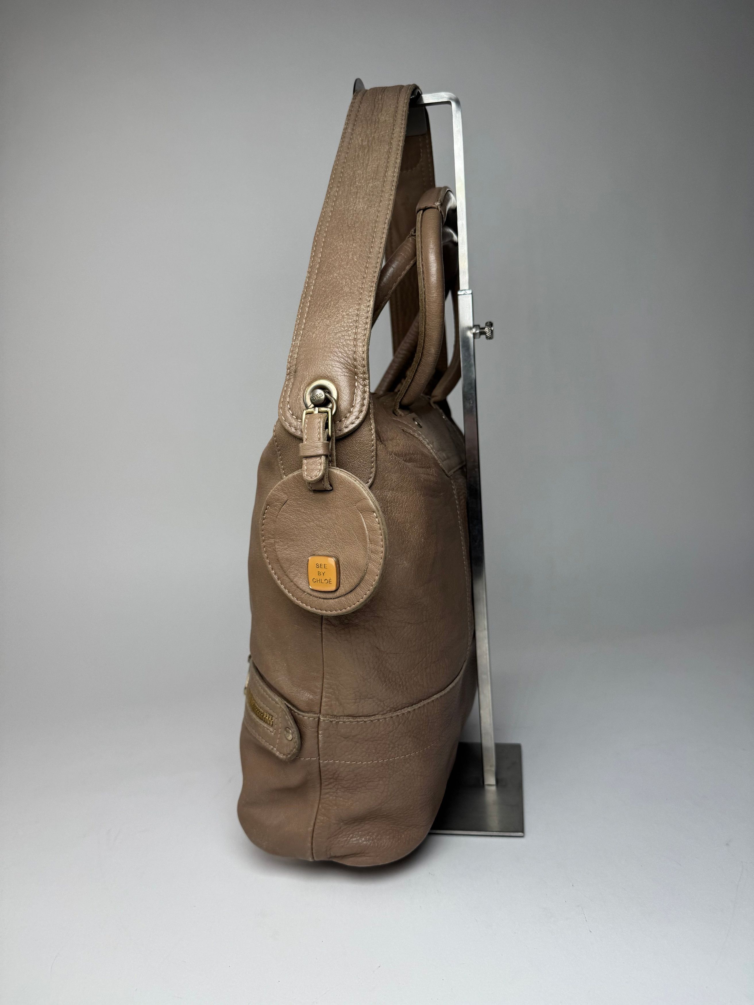 Chloe Vintage Leather 2Way Handbag Brown Size ONE SIZE - 7 Thumbnail
