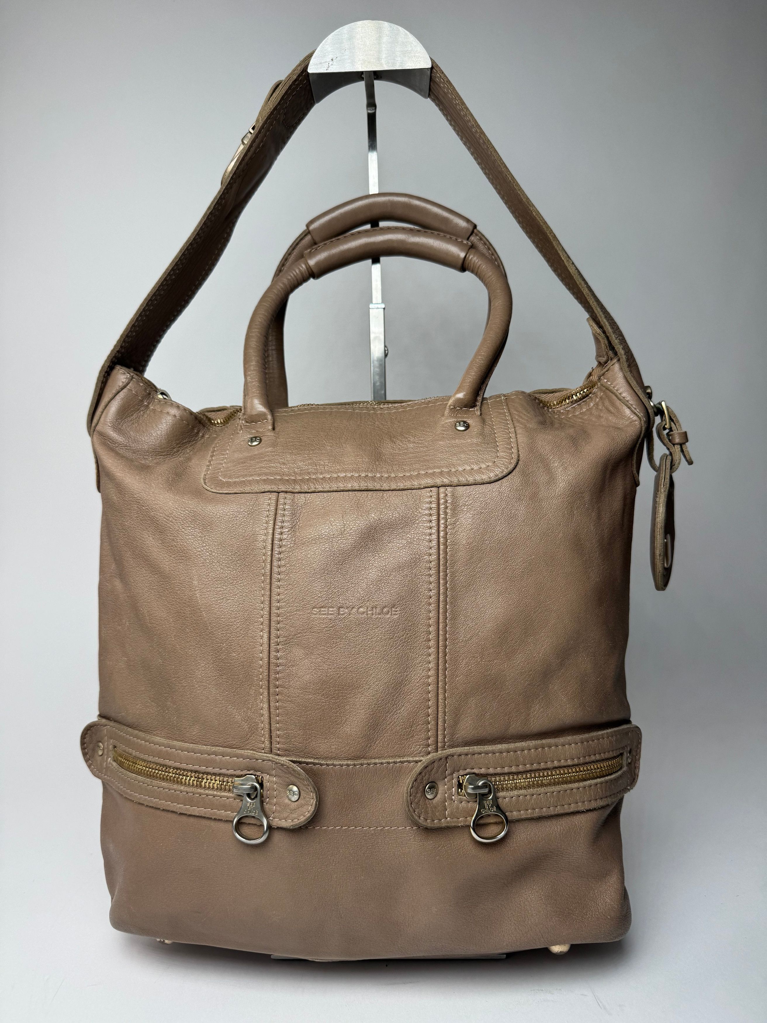 Chloe Vintage Leather 2Way Handbag Brown Size ONE SIZE - 12 Thumbnail