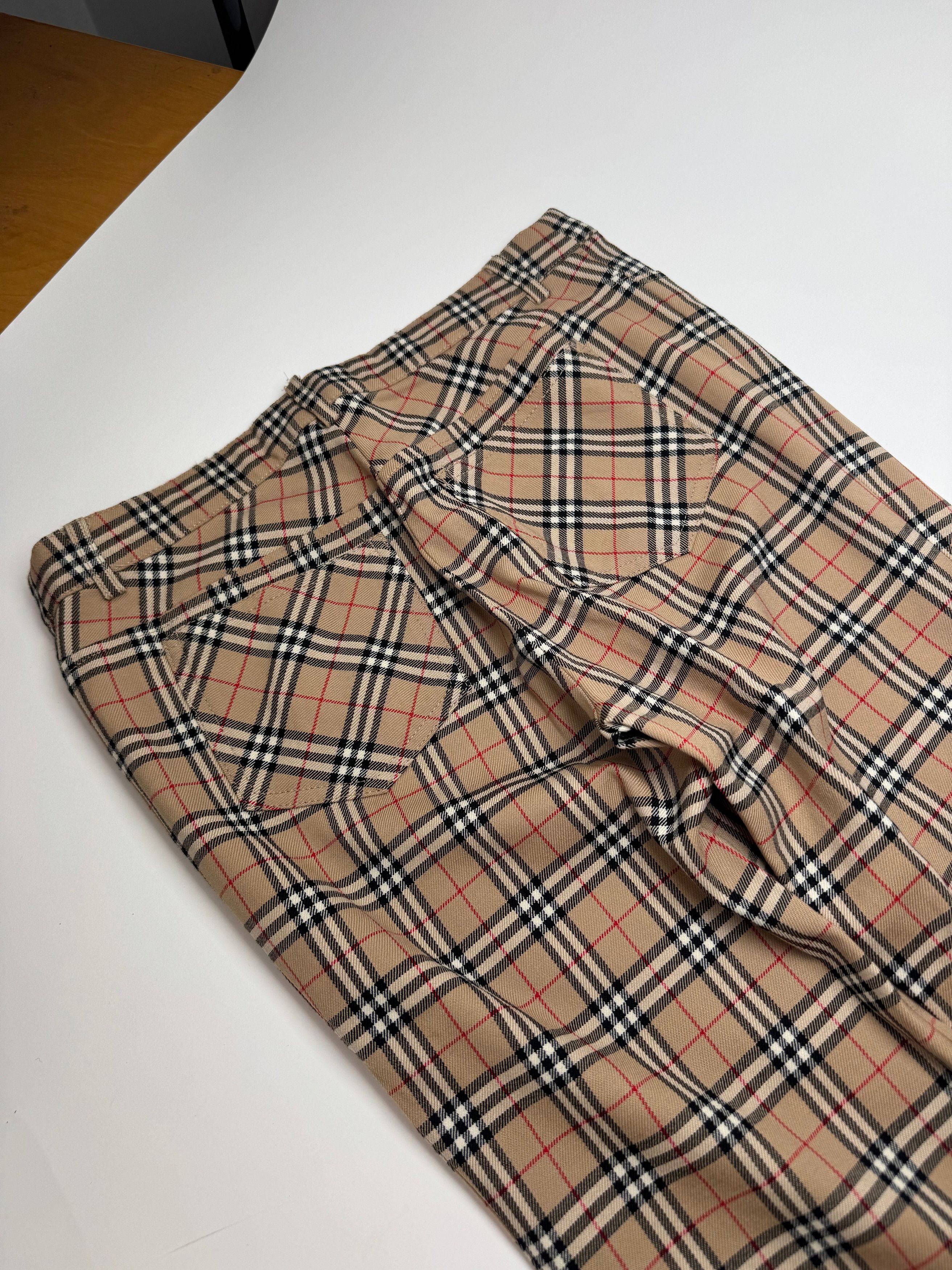 Burberry Vintage Nova Check monogram Pants beige Brown 38/M Size 27" / US 4 / IT 40 - 7 Thumbnail