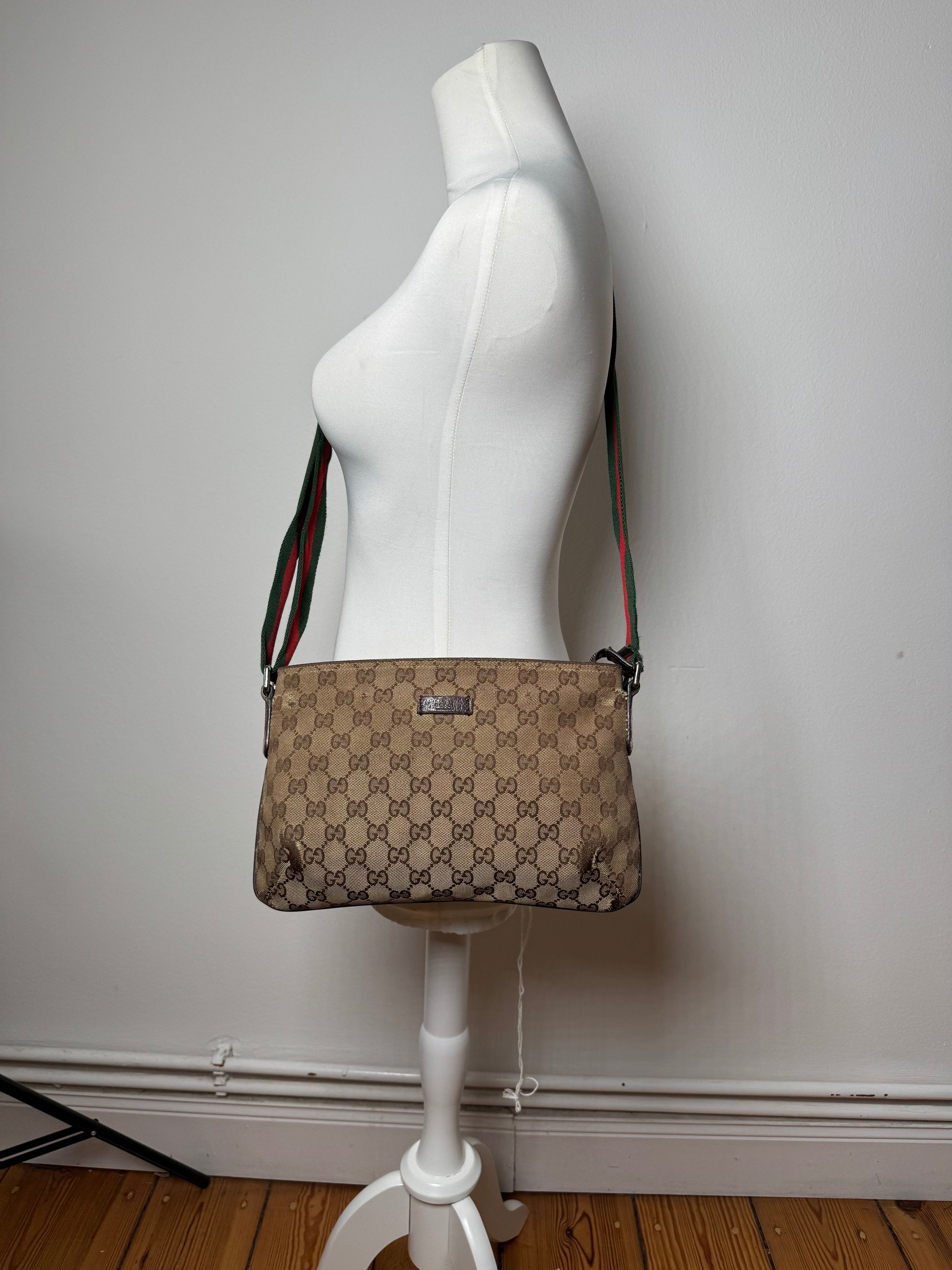 Gucci Vintage Monogram Canvas Bag Beige Brown Size ONE SIZE - 5 Thumbnail