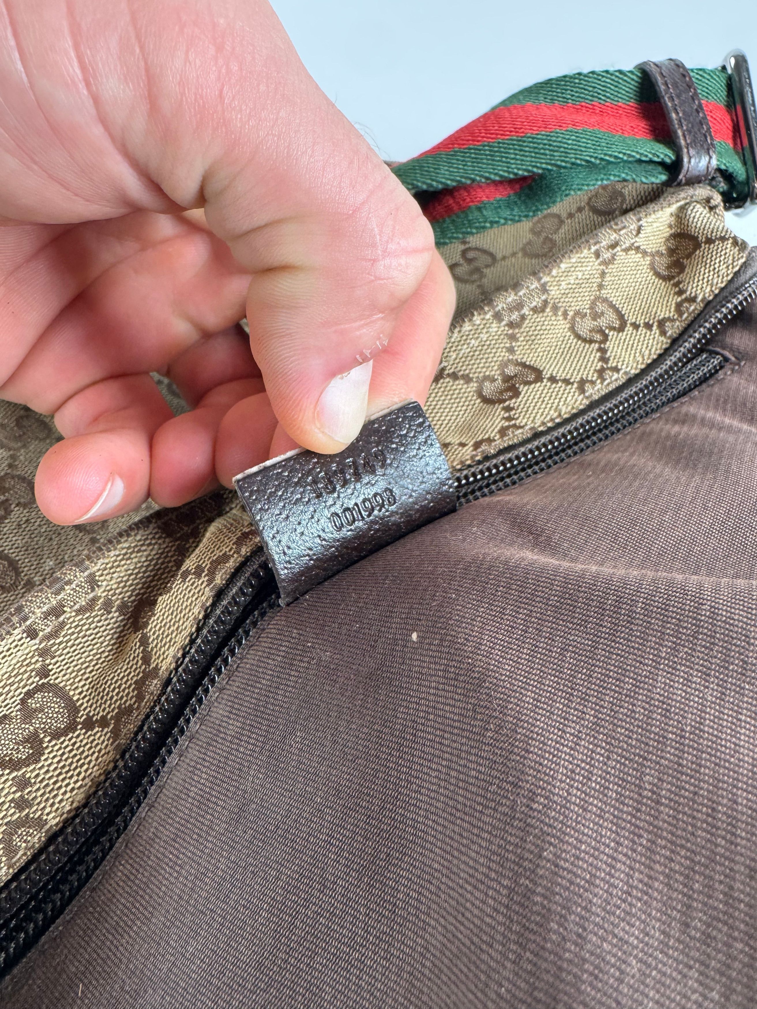 Gucci Vintage Monogram Canvas Bag Beige Brown Size ONE SIZE - 4 Thumbnail