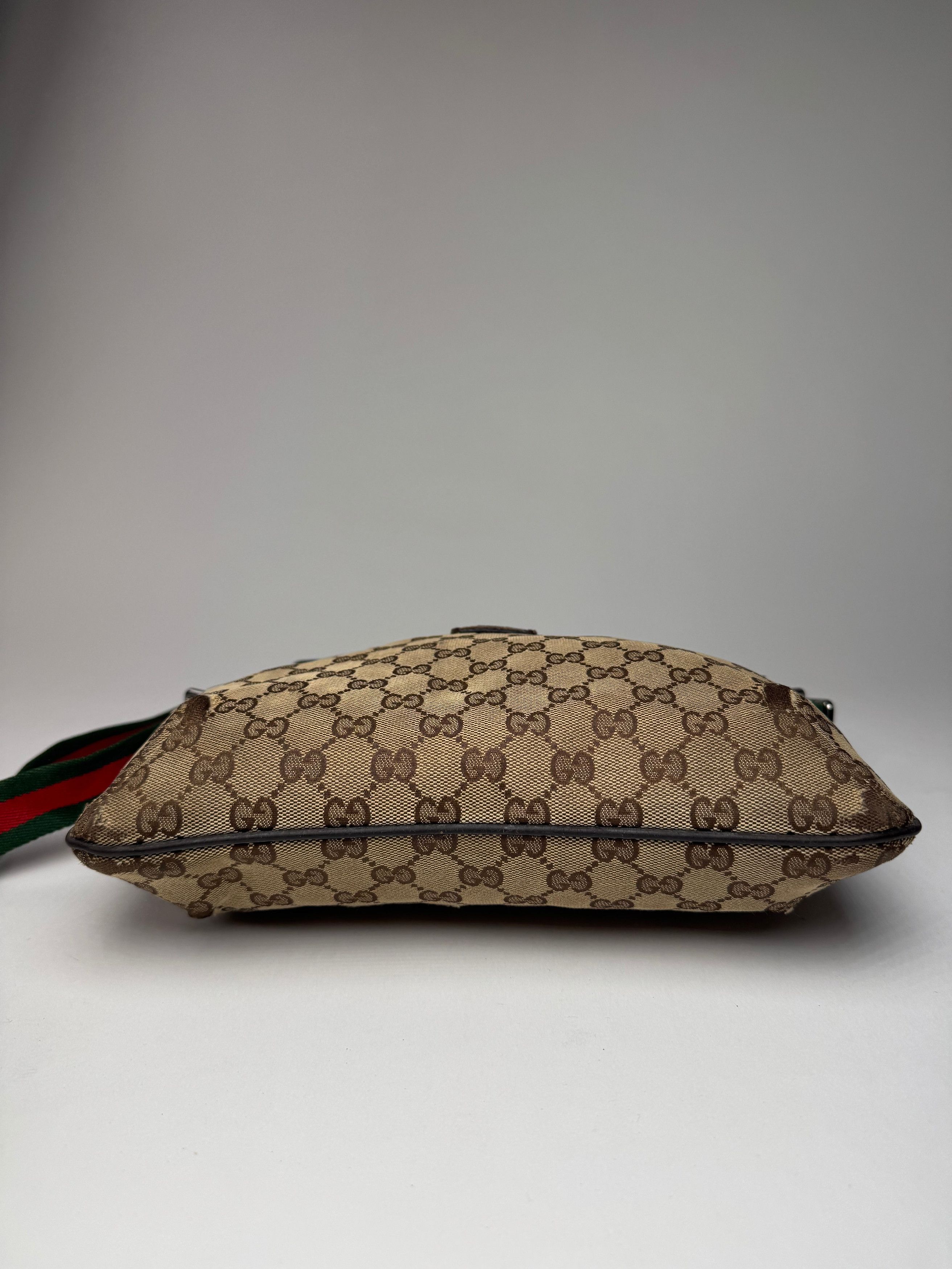 Gucci Vintage Monogram Canvas Bag Beige Brown Size ONE SIZE - 12 Thumbnail
