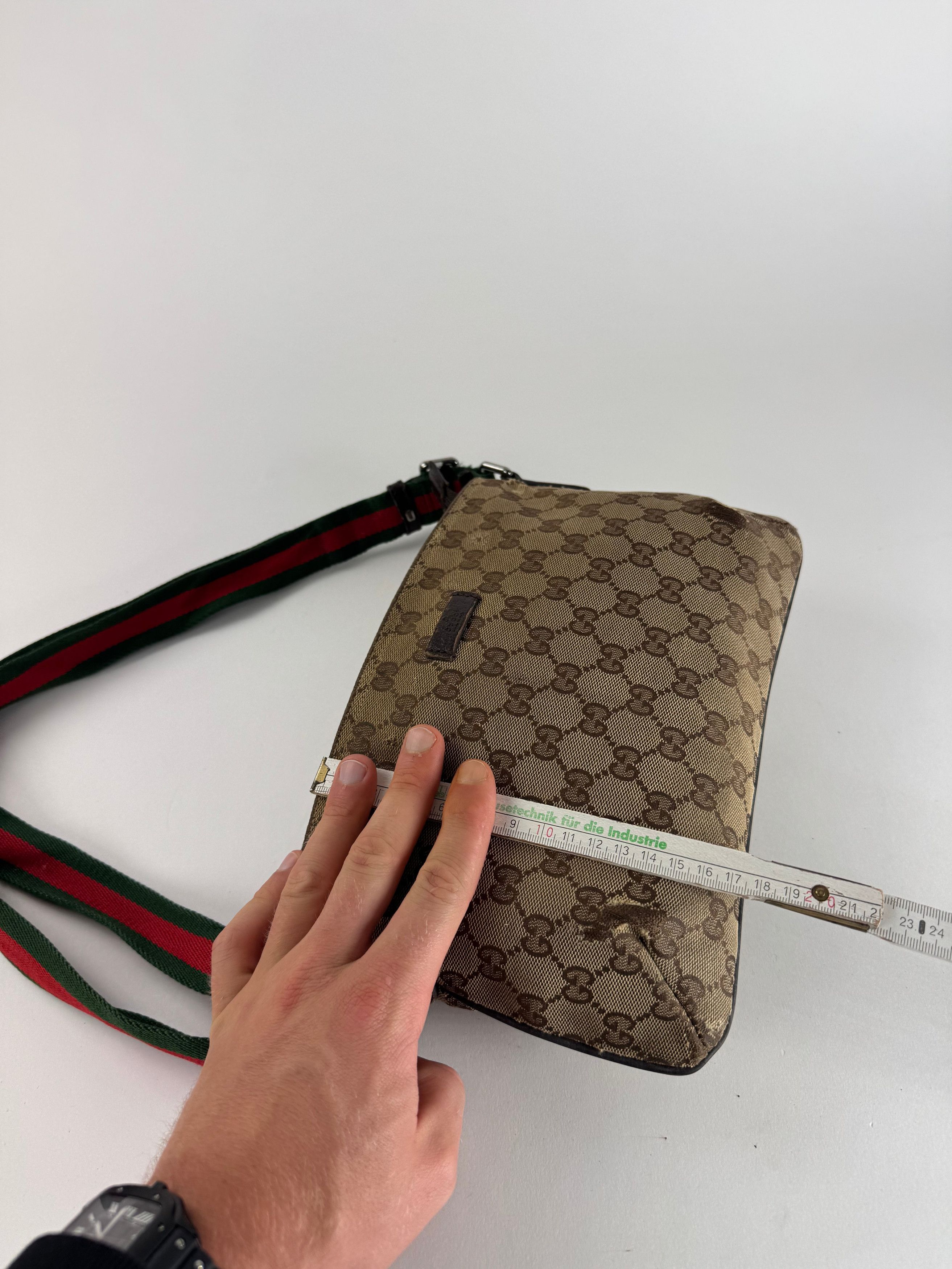 Gucci Vintage Monogram Canvas Bag Beige Brown Size ONE SIZE - 11 Thumbnail