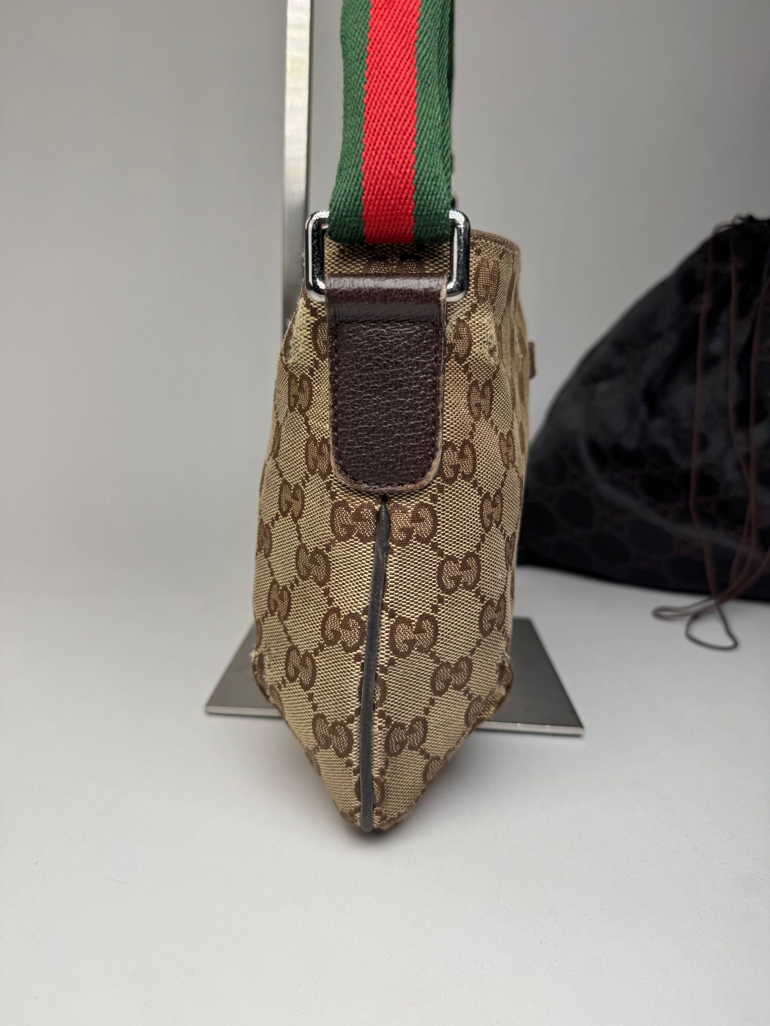 Gucci Vintage Monogram Canvas Bag Beige Brown Size ONE SIZE - 7 Thumbnail