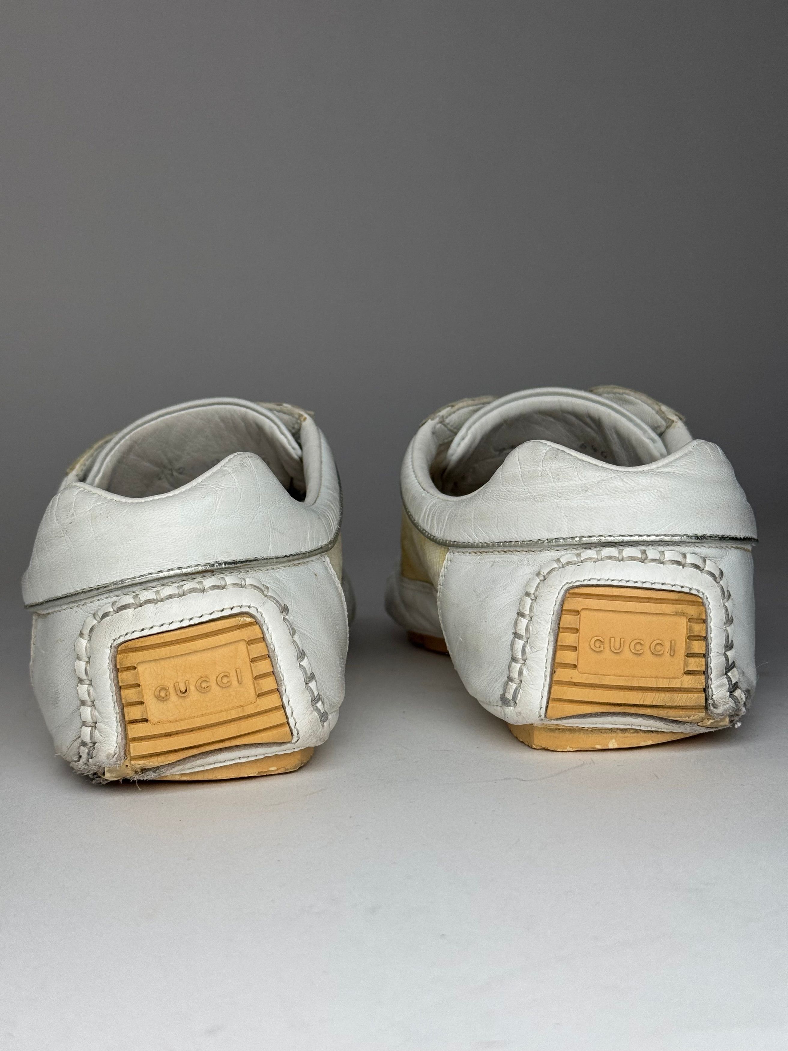 Gucci Vintage Monogram Sneaker White Beige EU38 Size US 7 / IT 37 - 4 Thumbnail