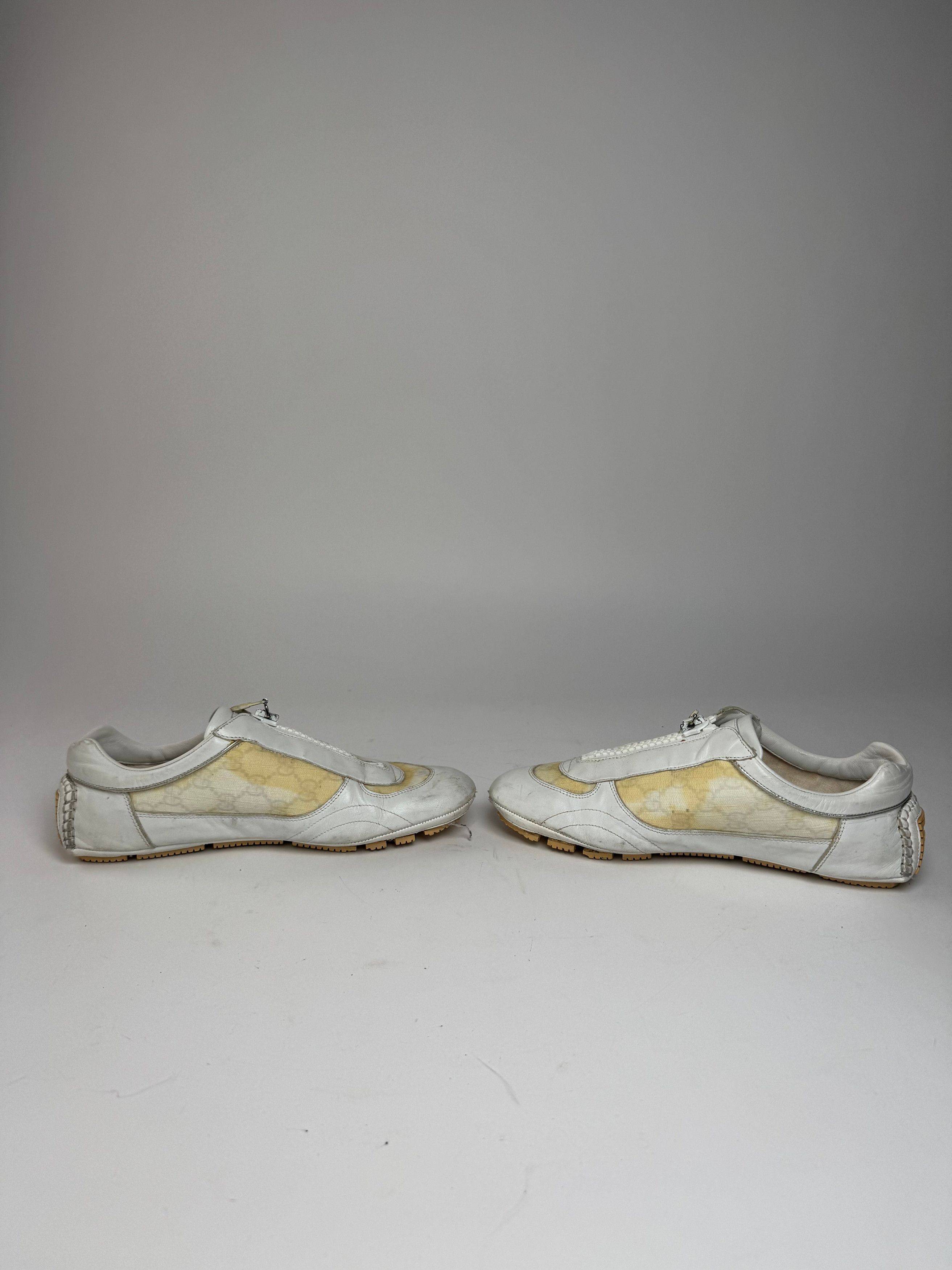 Gucci Vintage Monogram Sneaker White Beige EU38 Size US 7 / IT 37 - 7 Thumbnail
