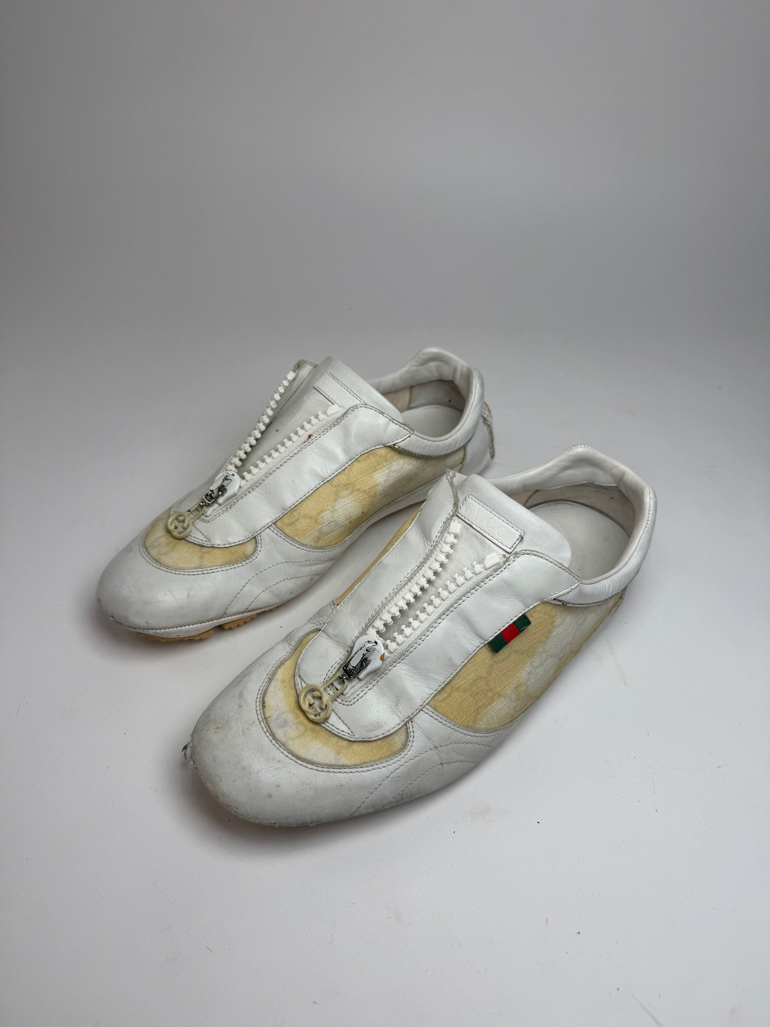 Gucci Vintage Monogram Sneaker White Beige EU38 Size US 7 / IT 37 - 11 Thumbnail