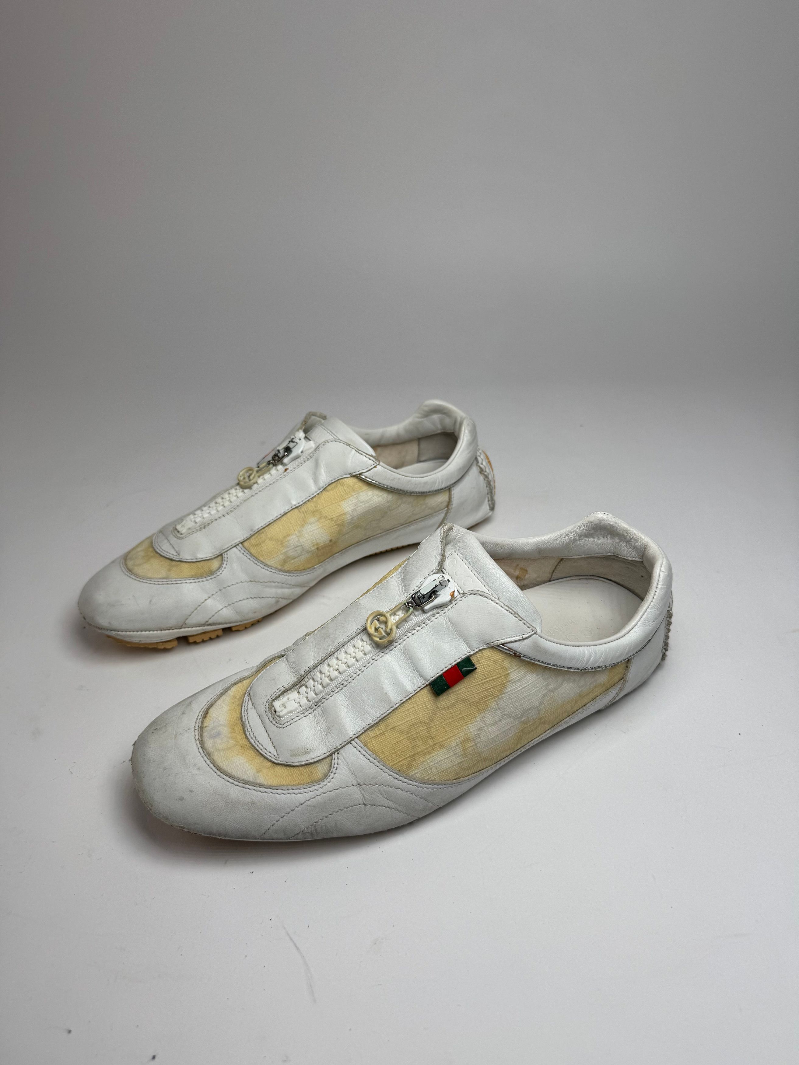 Gucci Vintage Monogram Sneaker White Beige EU38 Size US 7 / IT 37 - 3 Thumbnail
