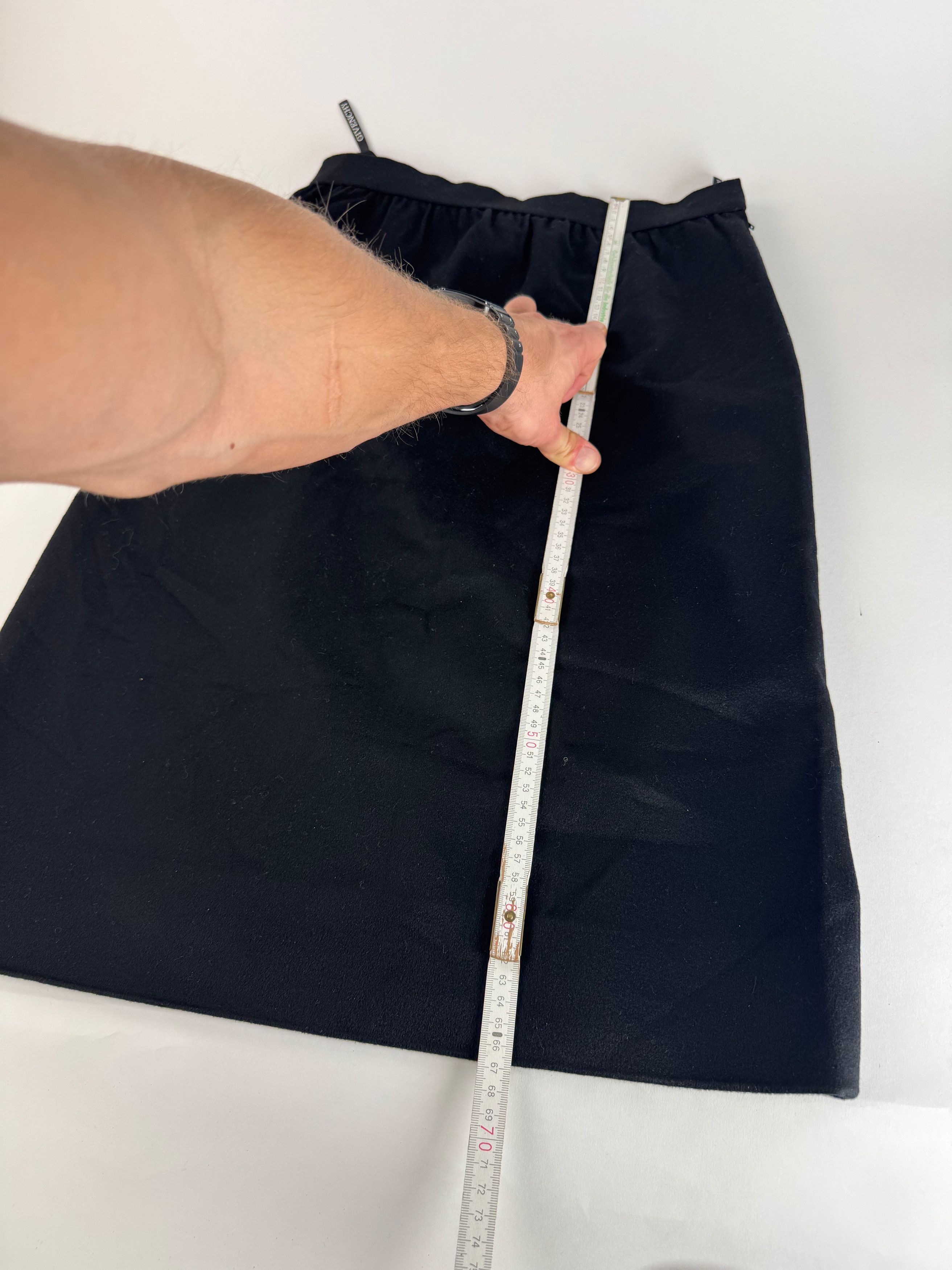 Givenchy Vintage Guvenchy Skirt Black M Size 30" / US 8 / IT 44 - 7 Thumbnail