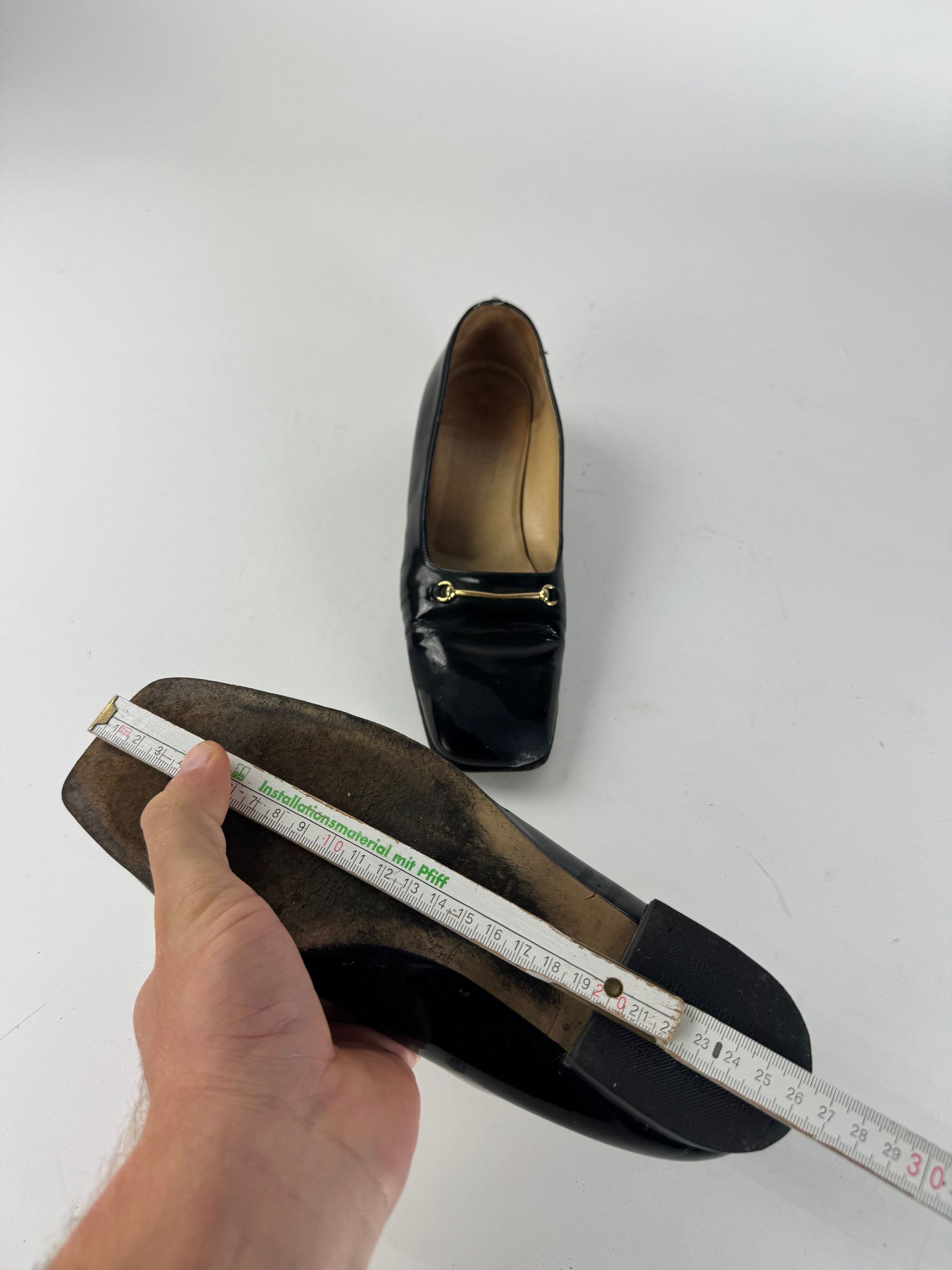 Gucci Vintage Patent Leather Pumps Black 39 Size US 8 / IT 38 - 10 Thumbnail