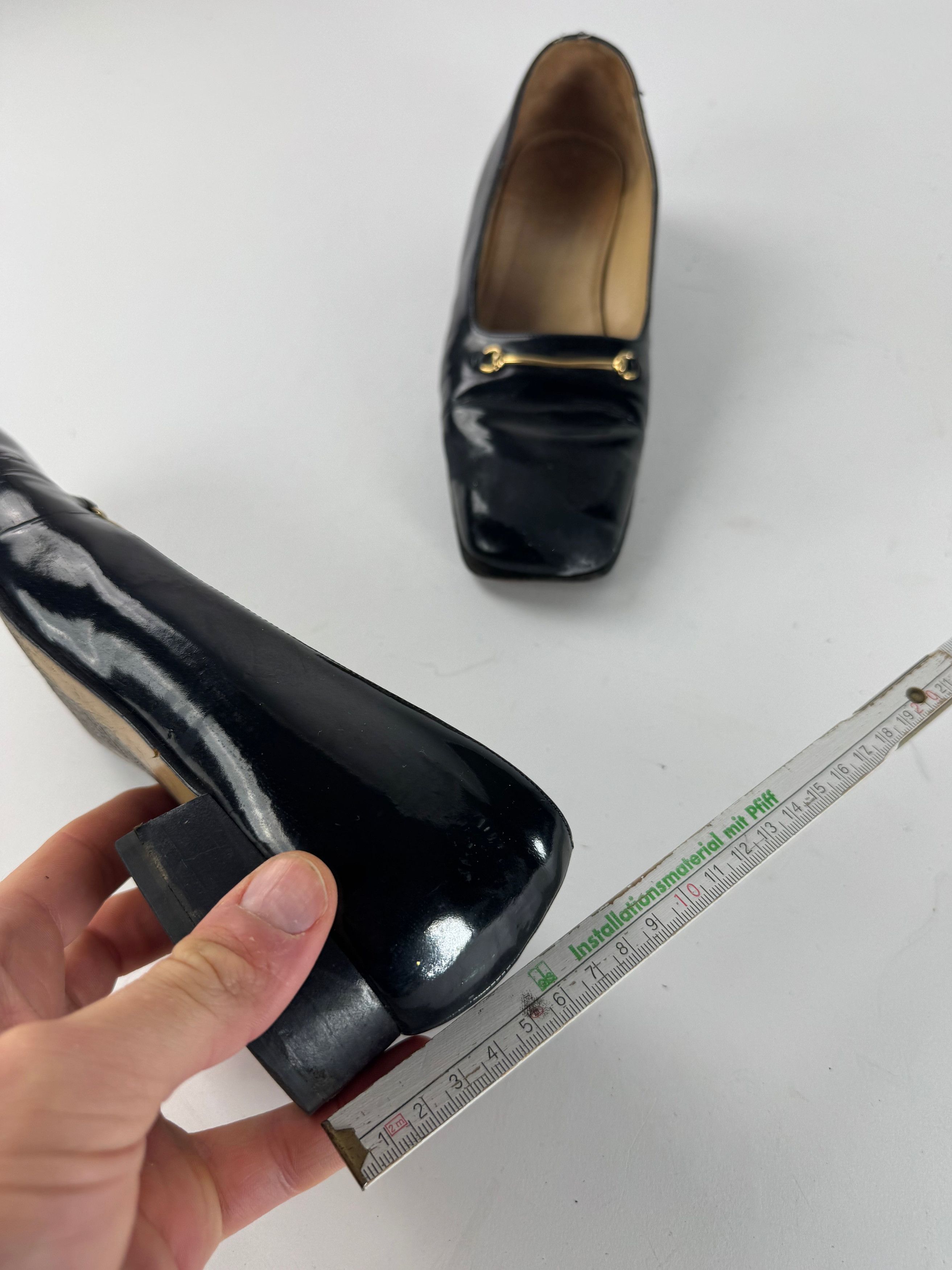 Gucci Vintage Patent Leather Pumps Black 39 Size US 8 / IT 38 - 11 Thumbnail