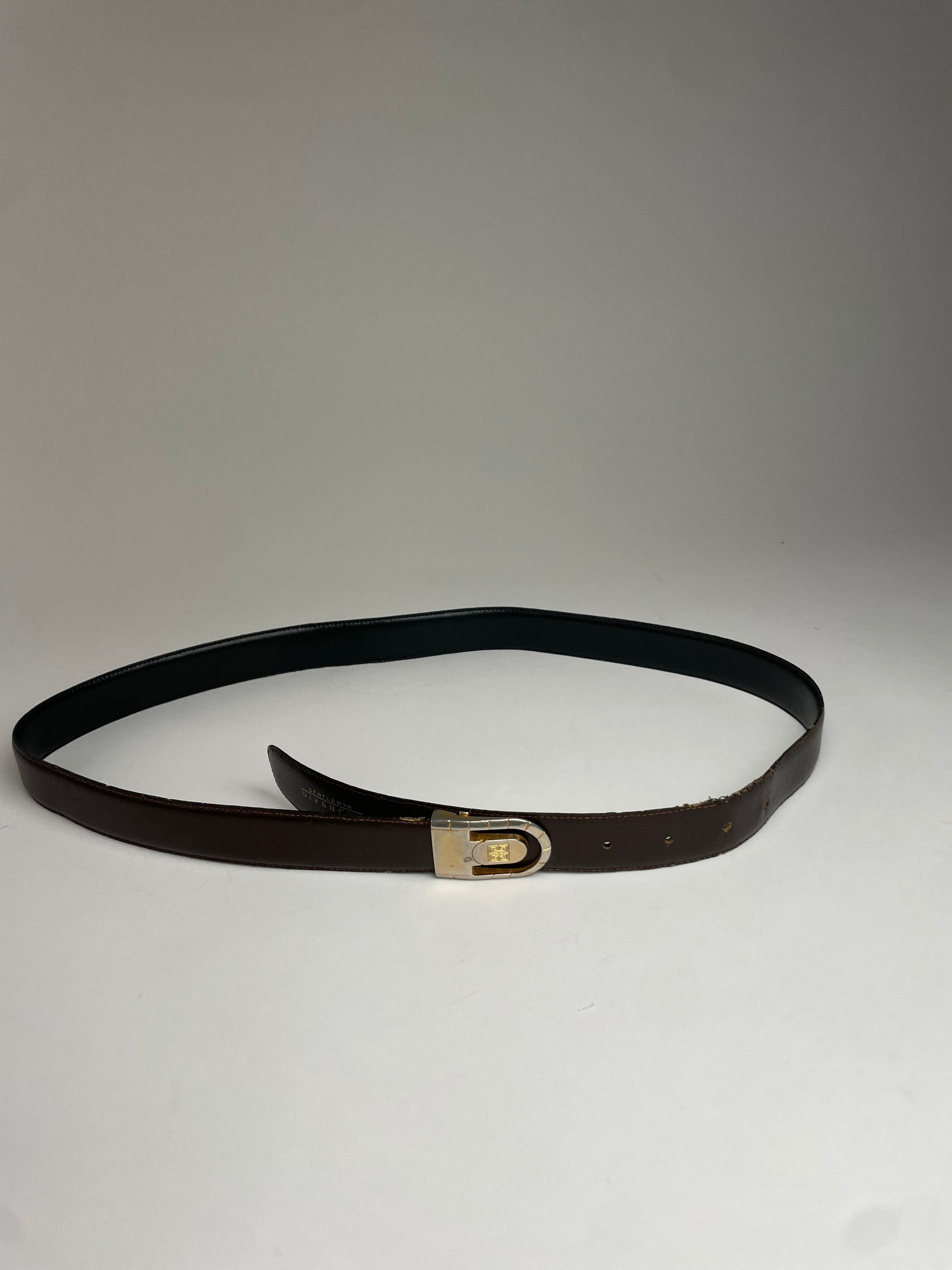 Givenchy Vintage Reversible Leather Belt Black Brown Size ONE SIZE - 6 Thumbnail