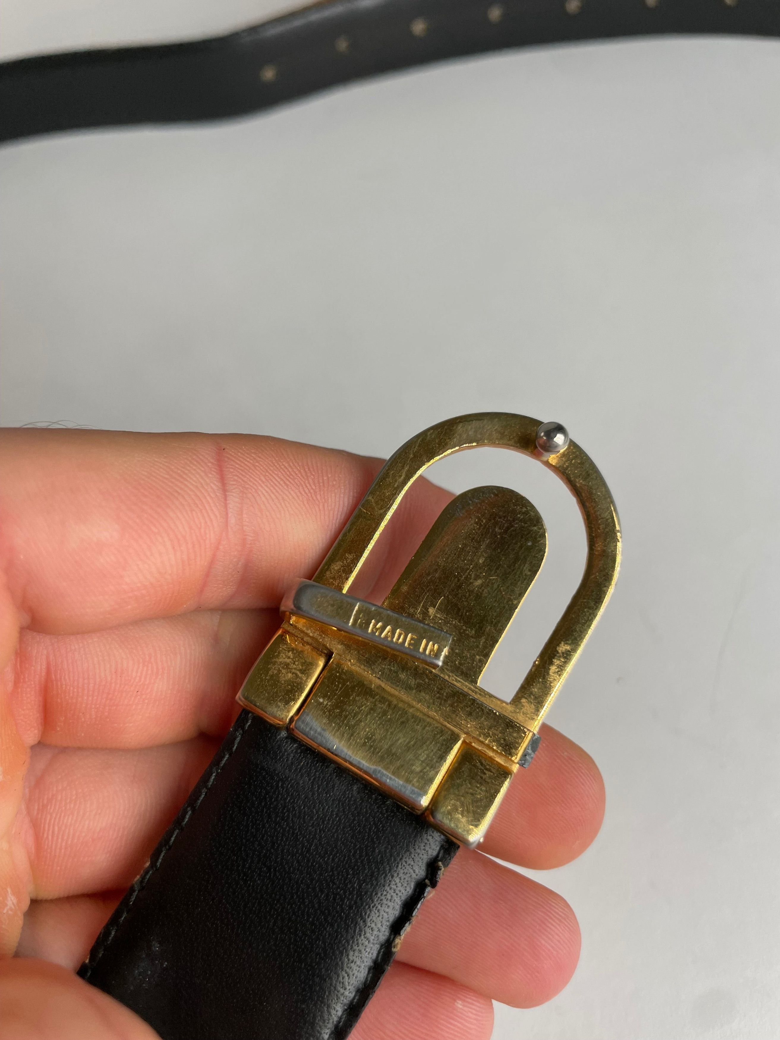 Givenchy Vintage Reversible Leather Belt Black Brown Size ONE SIZE - 9 Thumbnail